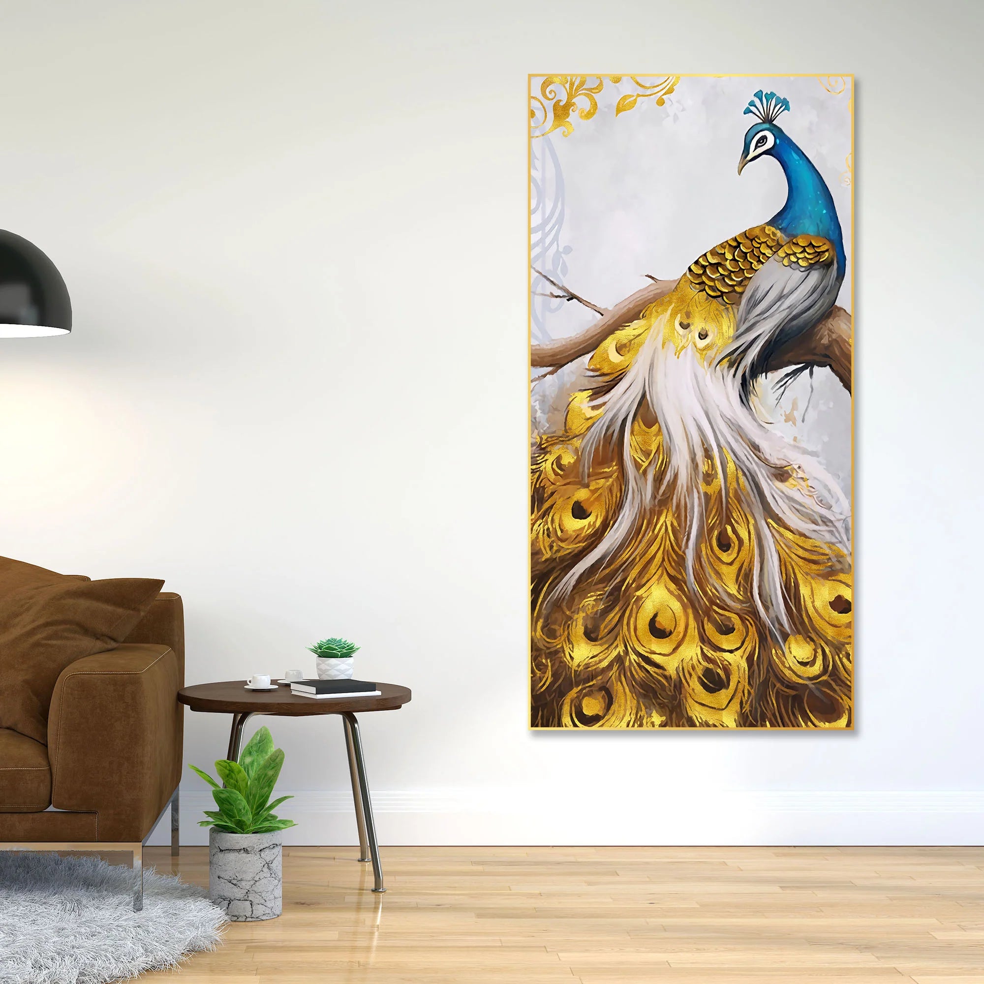 Peacock Scenery Painting