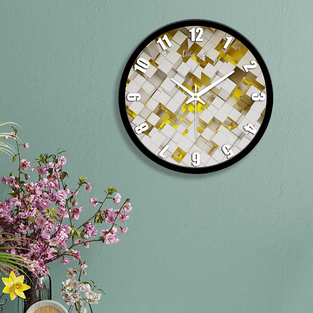 3D Abstract Premium Wall Clock For Living Room