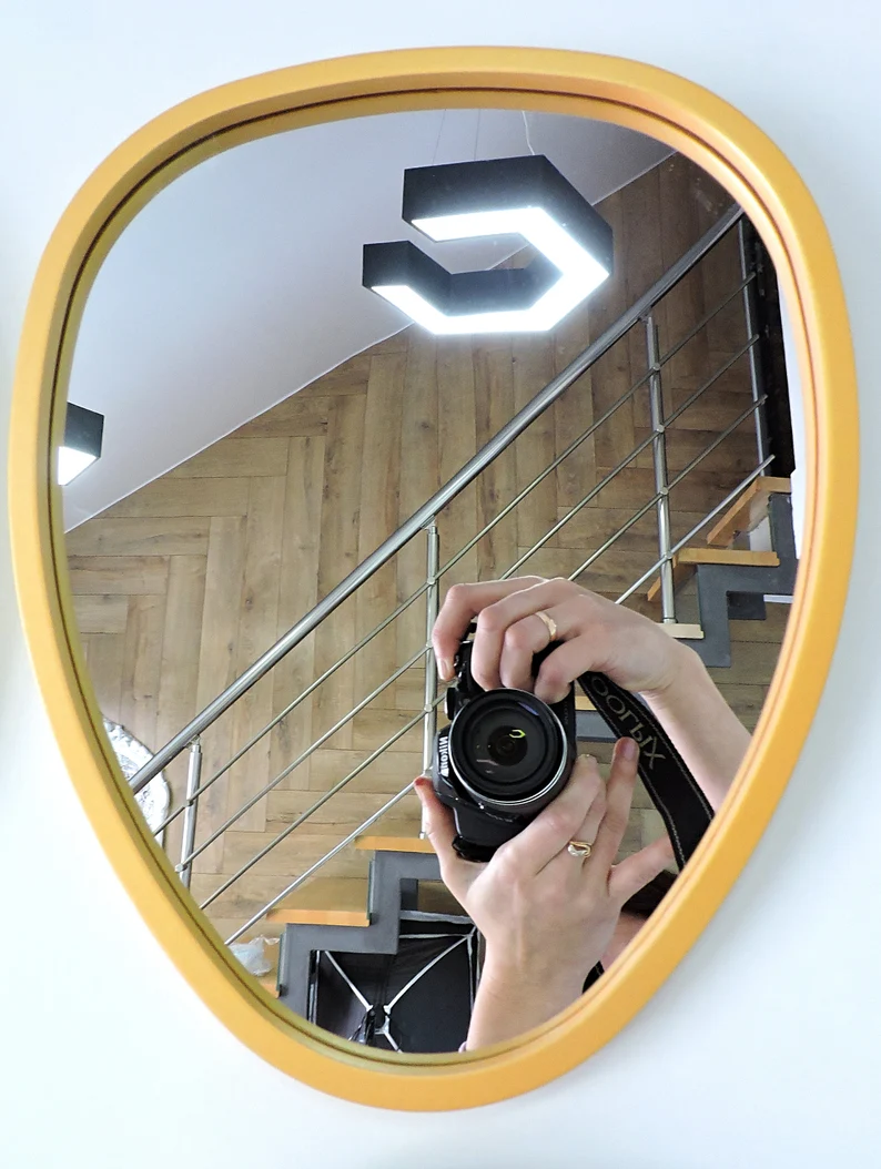 Abstract Gold Mirror Set | Living Room & Bedroom Wall Decor