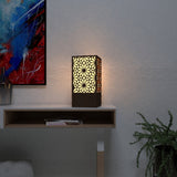 Beautiful Flower Pattern Shadow Night Light Table Lamp
