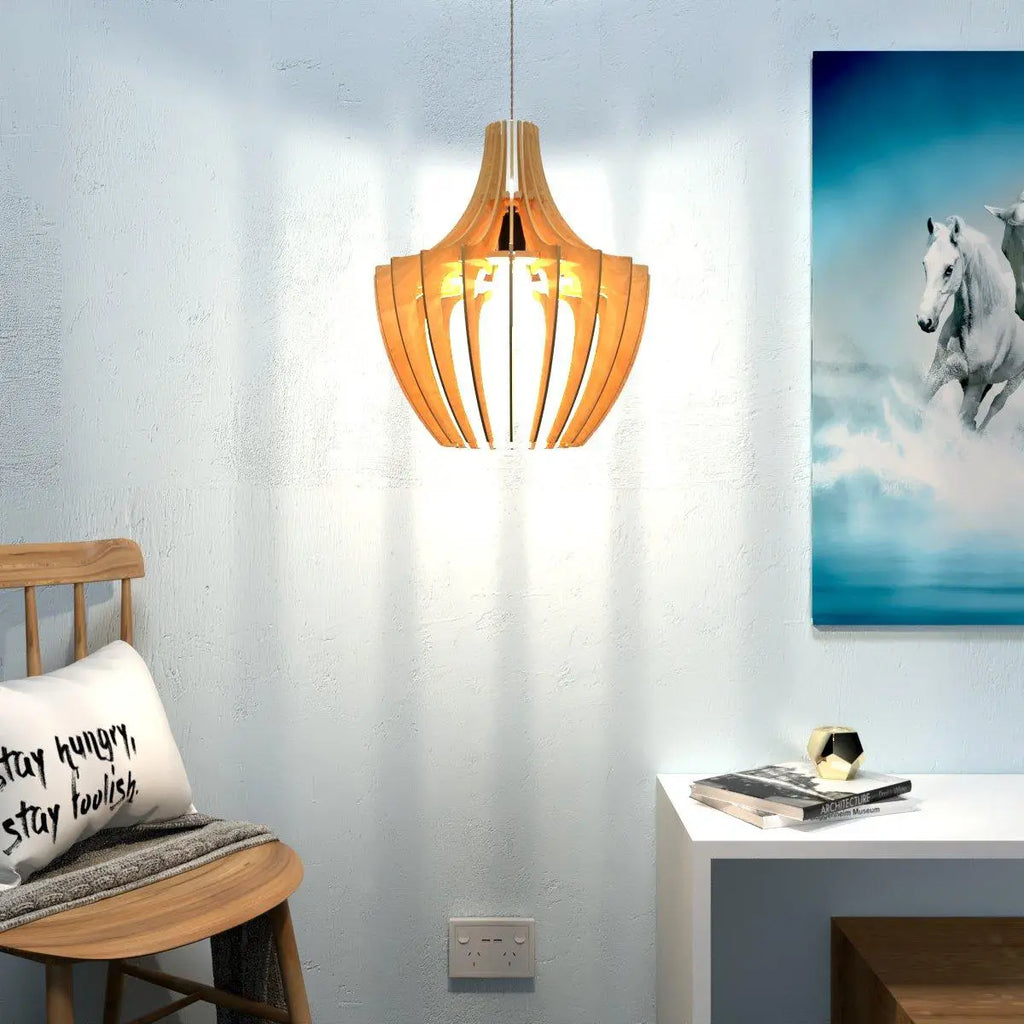 Design Wooden Ceiling Lamp