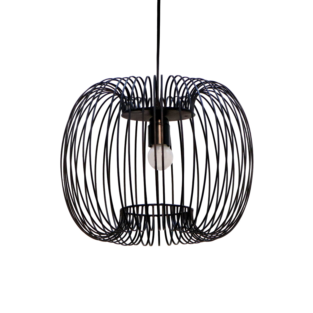 Modern Black Wire Ceiling Lamp for Living Room