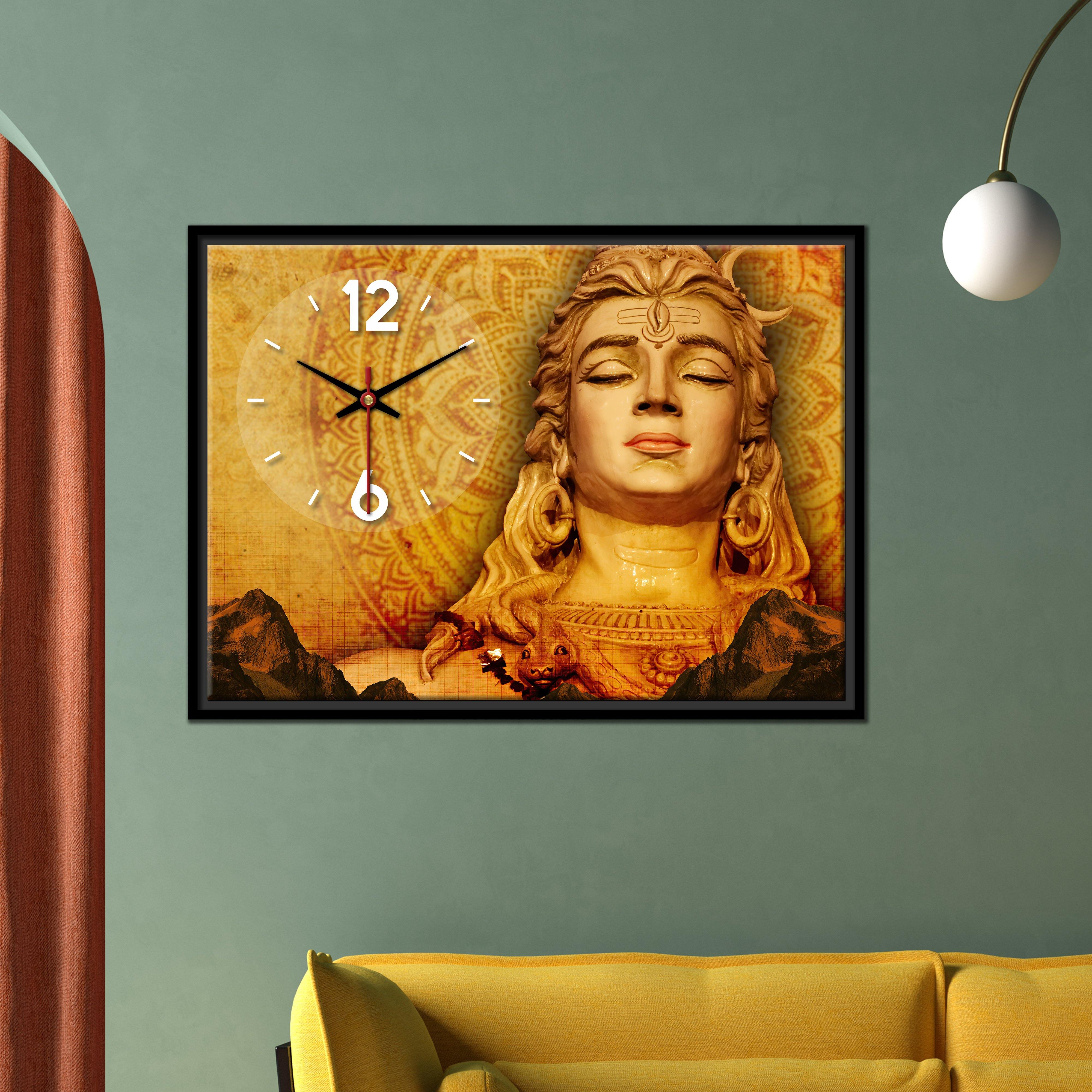 Wall Painting with Clock