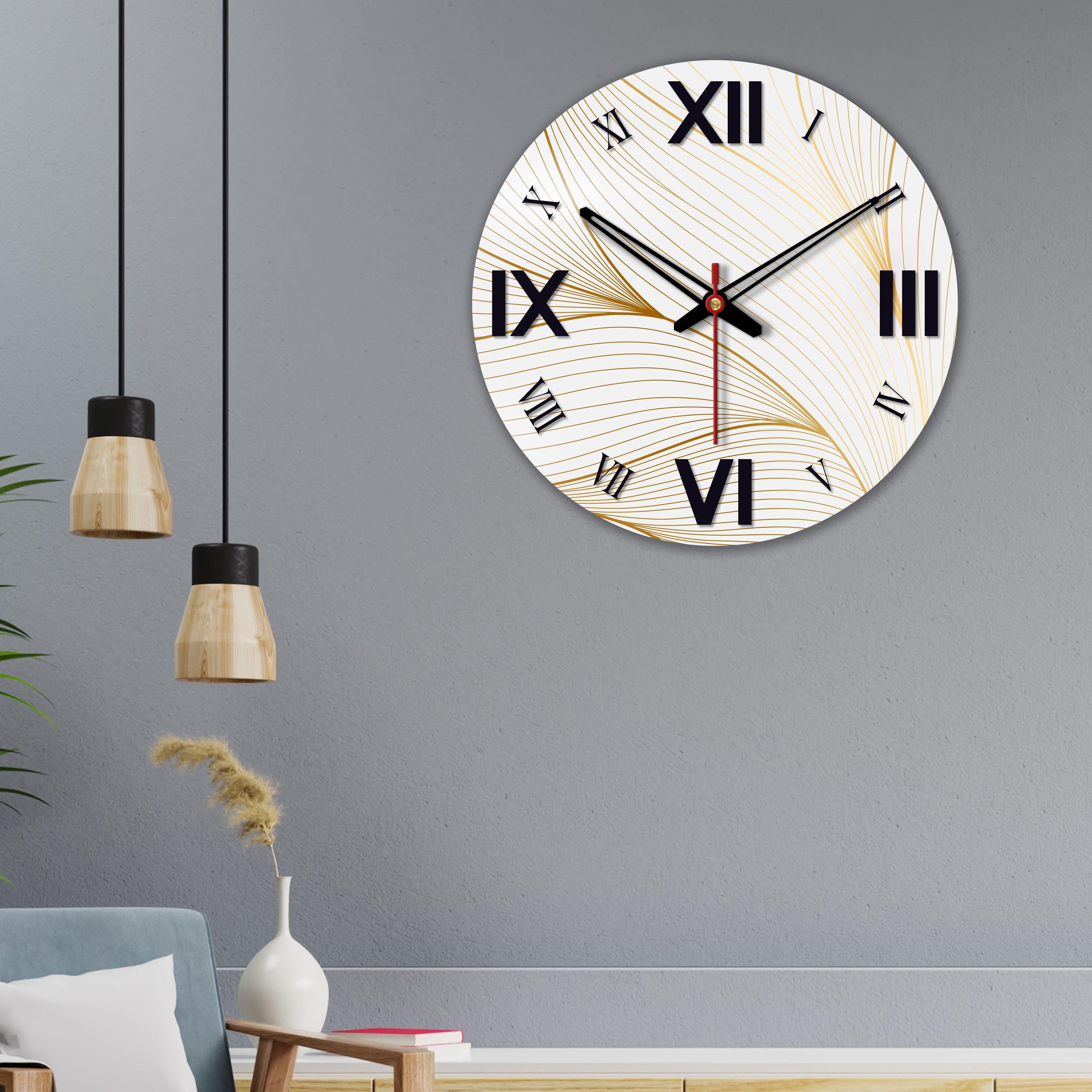 Designer wooden wall clock