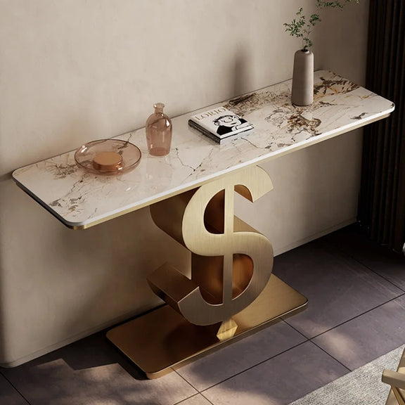 Luxury Dollar Symbol Console Table for Modern Homes