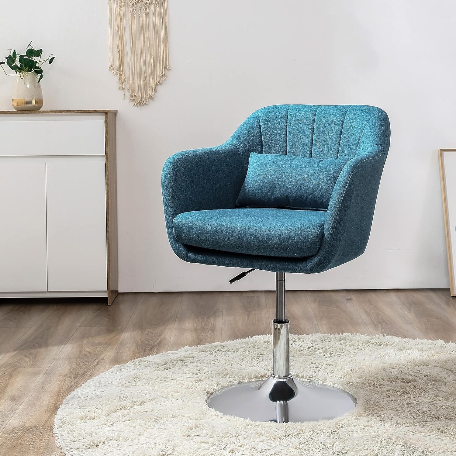 Modern Blue Sofa Lounge Chair with Cushion Seat