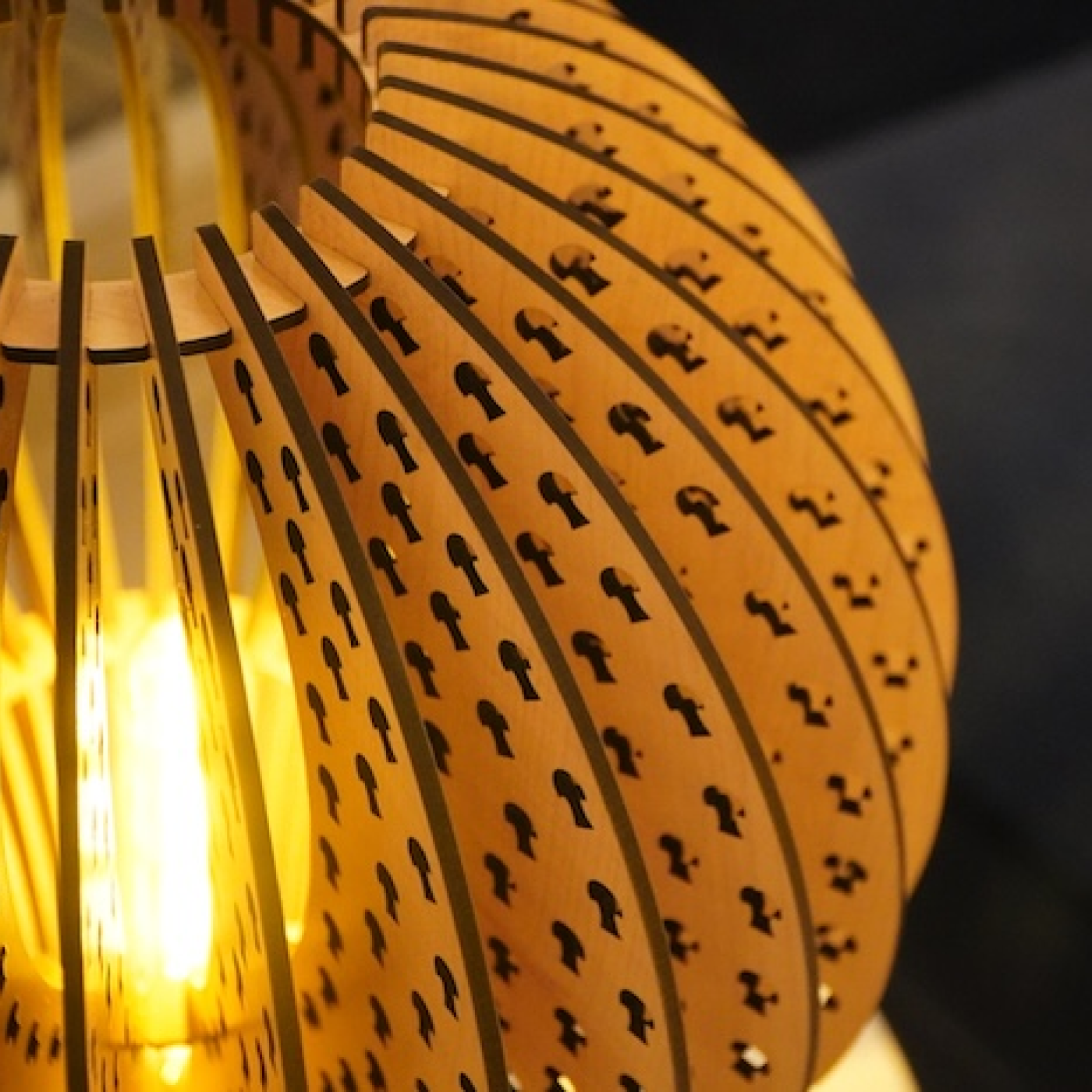 Artistic Cutout Mushroom Table Lamp Ambient Light