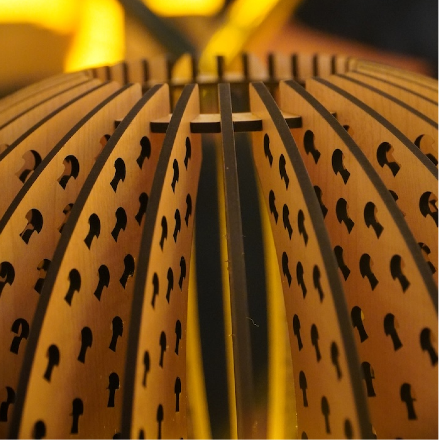 Artistic Cutout Mushroom Table Lamp Ambient Light