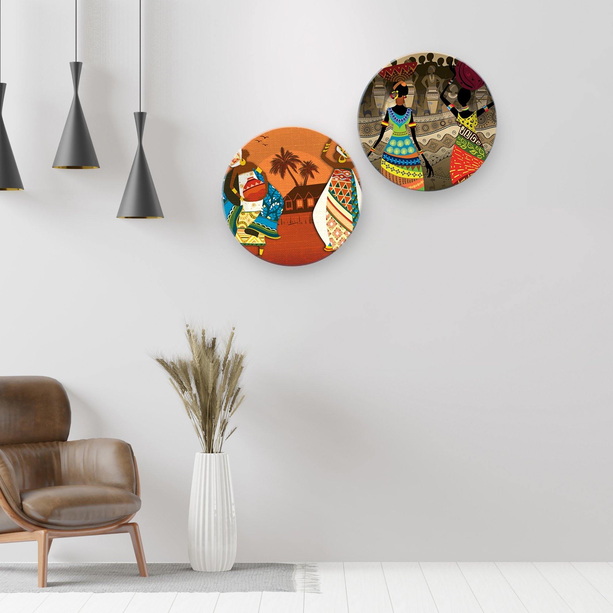 Ceramic Hanging Wall Plates - Vibecrafts