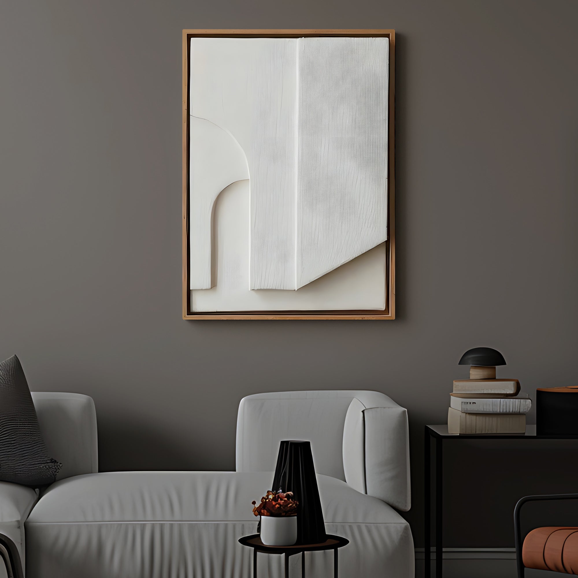 Arch Motif and Natural Finish 3D Wall Art Home Decor