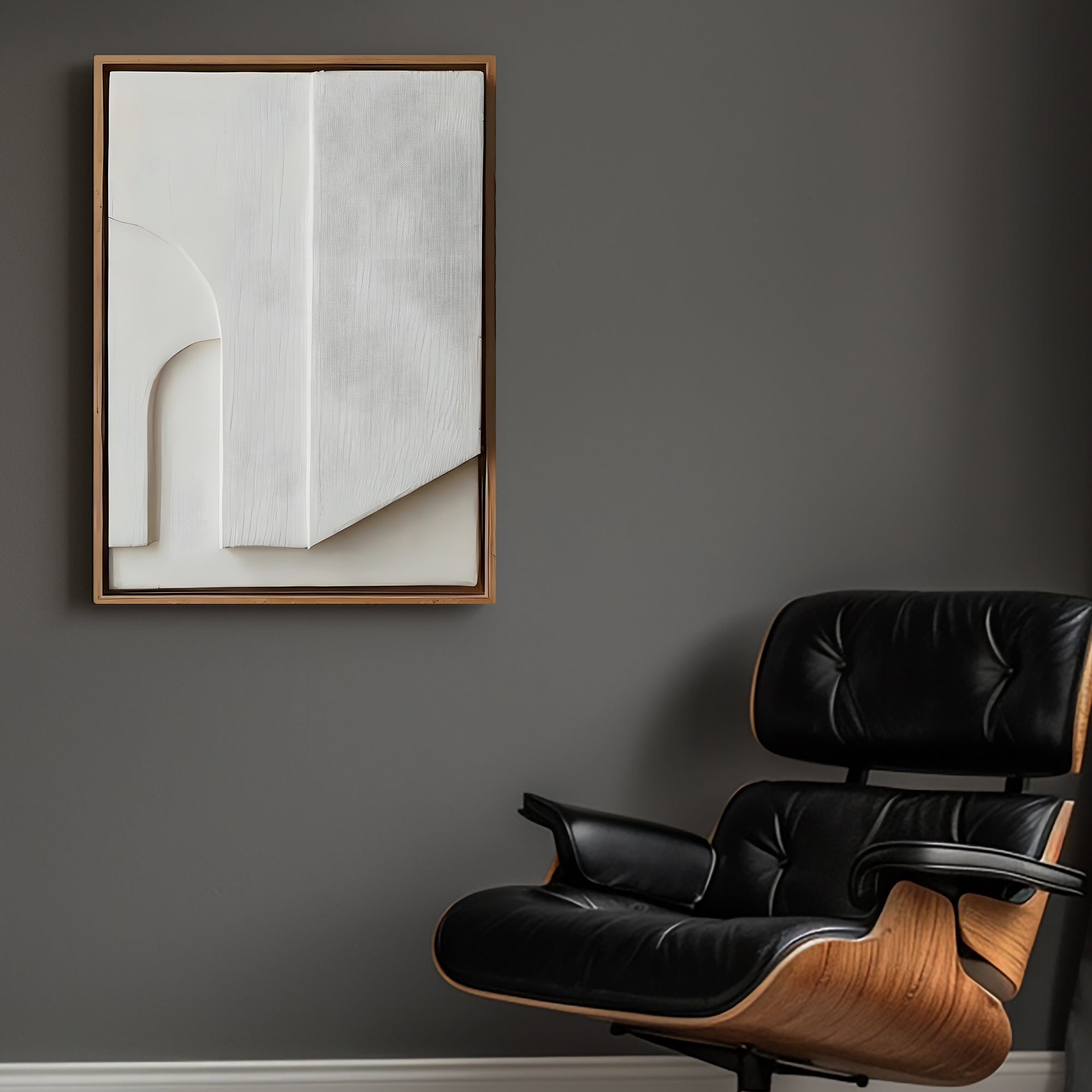 Arch Motif and Natural Finish 3D Wall Art Home Decor