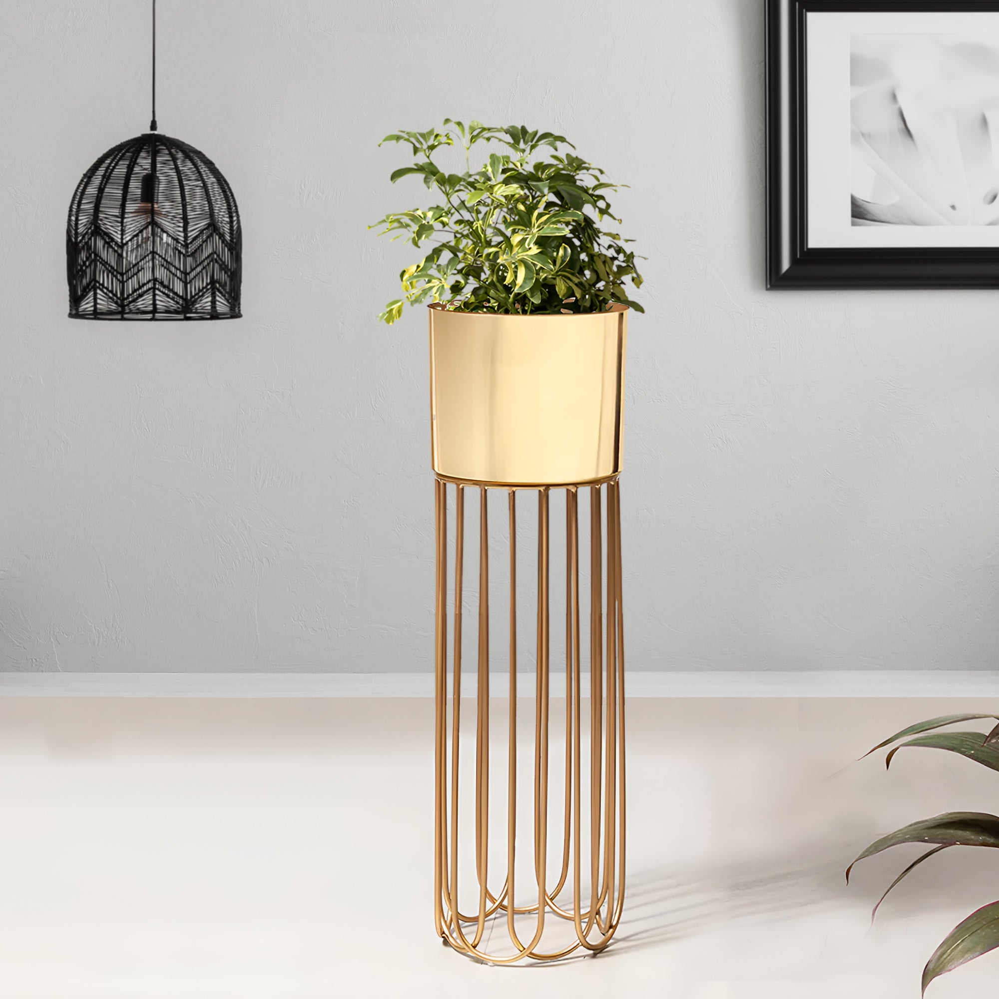 Artisan Arboretum Golden Finish - Medium Size Planter