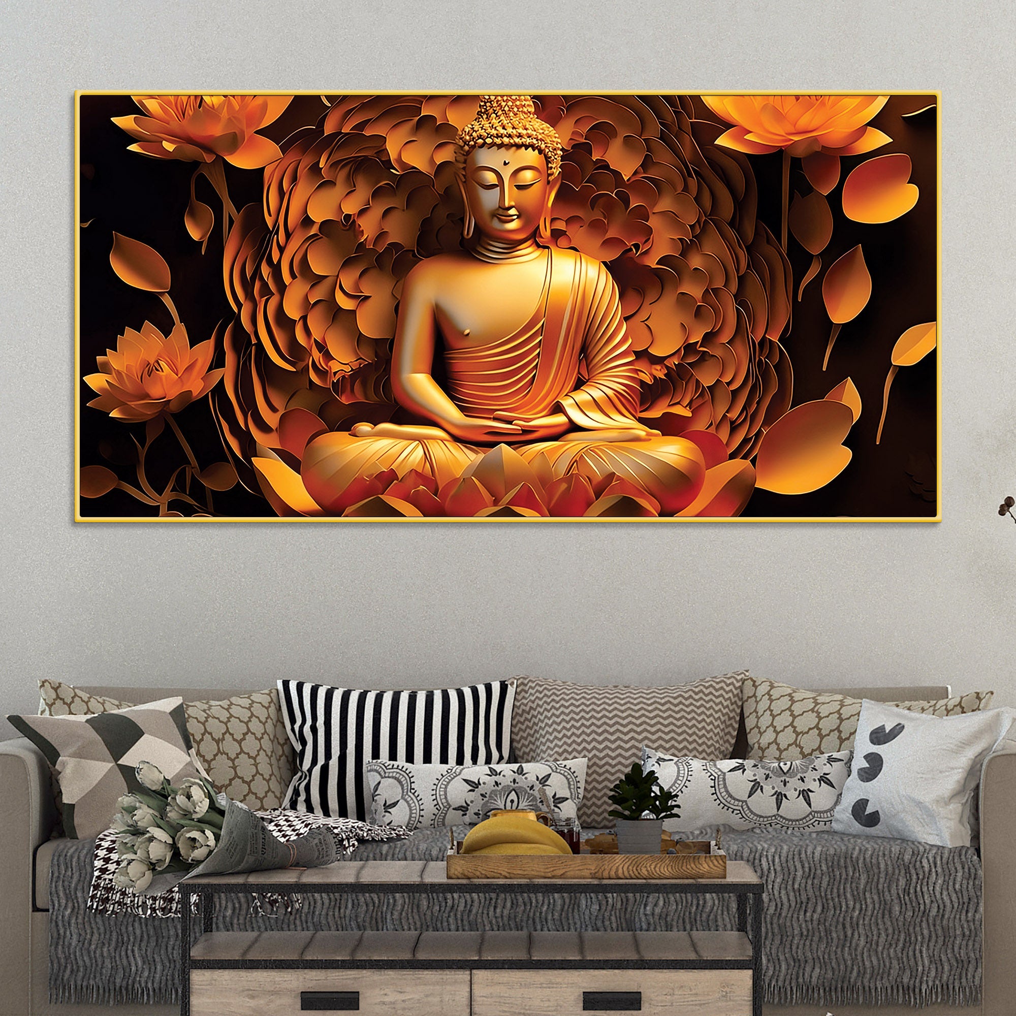 Artistic Buddha Painting for Contemporary Home Décor