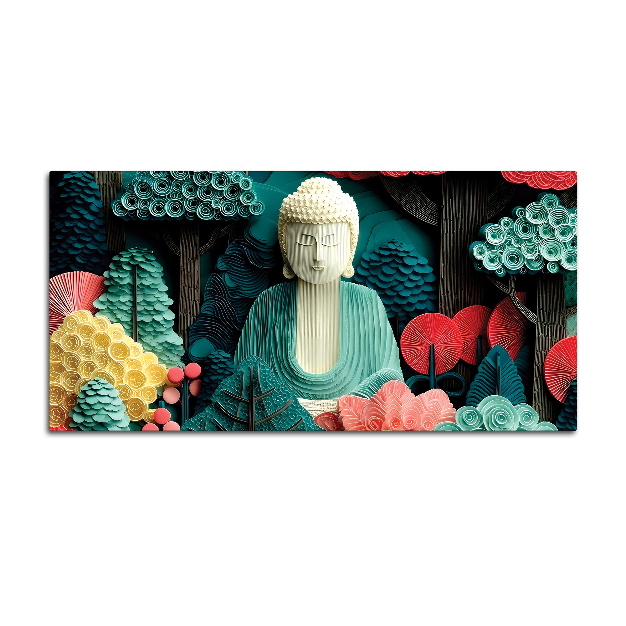 Artistic Buddha Wall Painting – Contemporary Spiritual Art