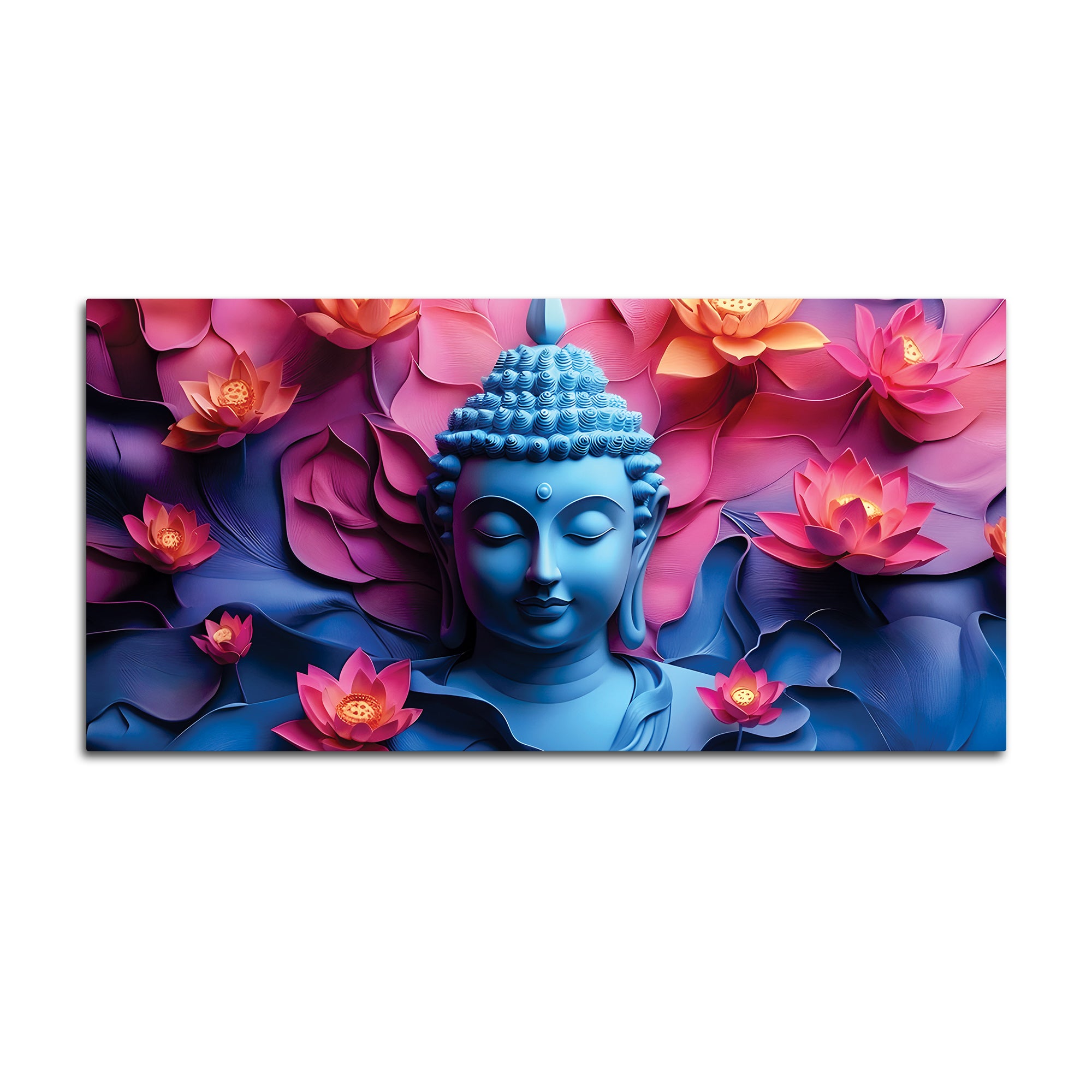 Artistic Buddha Wall Painting for Living Area