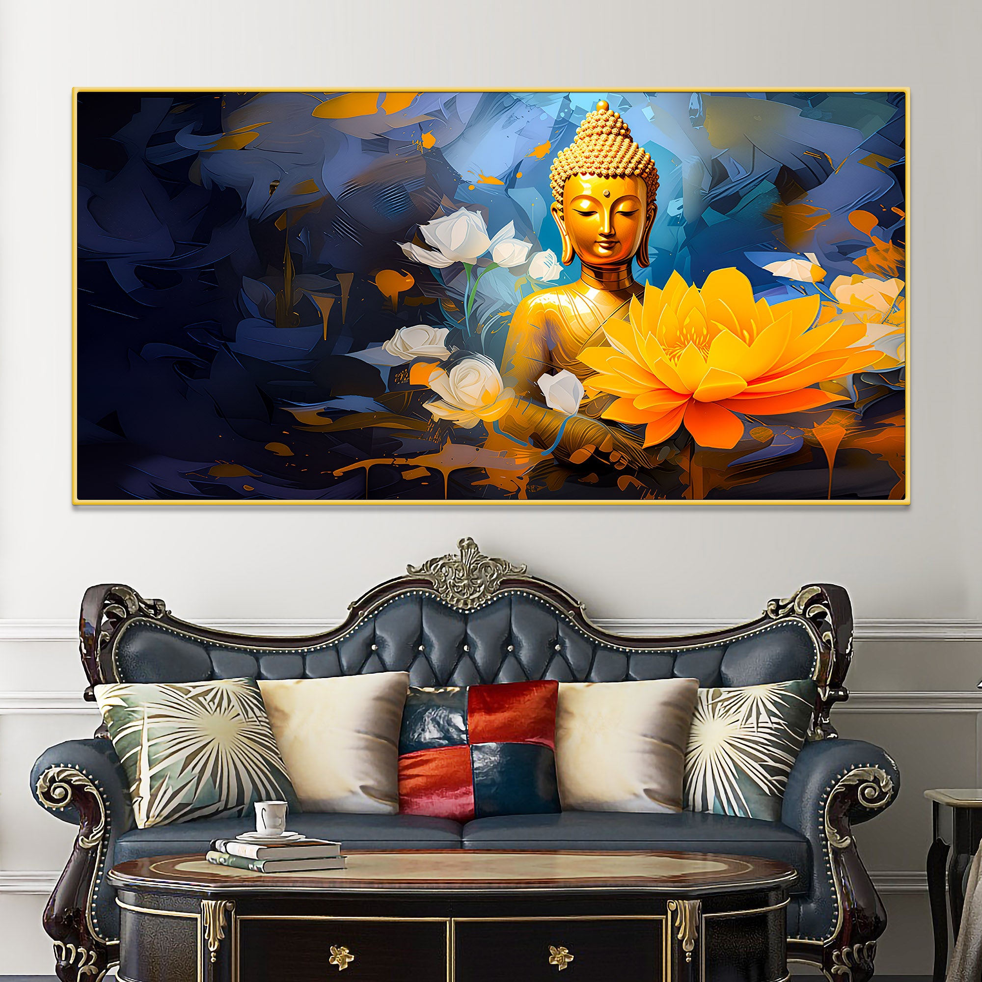 artistic-buddha-wall-painting-for-stylish-decor