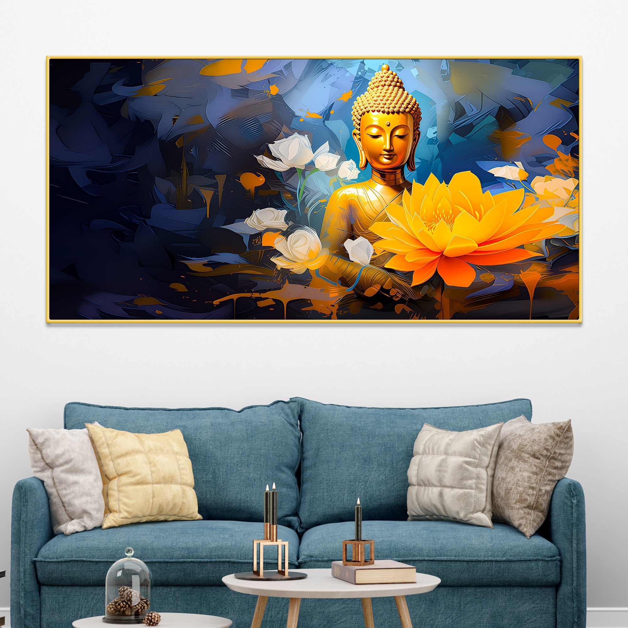 Artistic Buddha Wall Painting for Stylish Décor