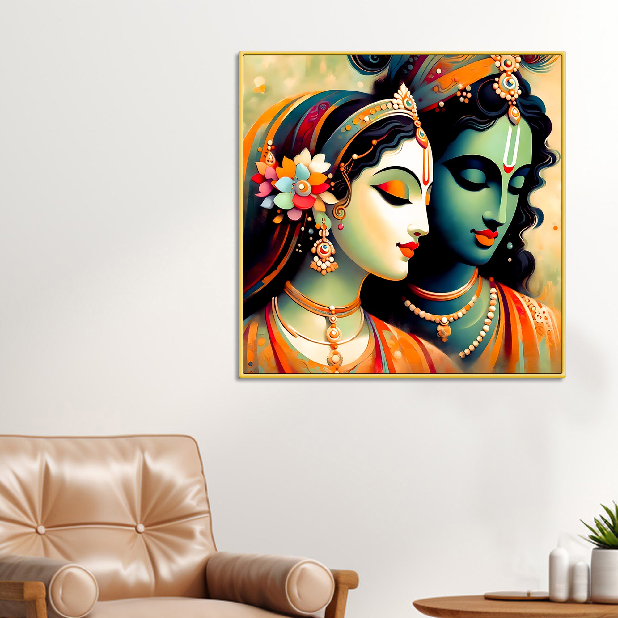 artistic-krishna-radha-modern-portrait-canvas-wall-painting