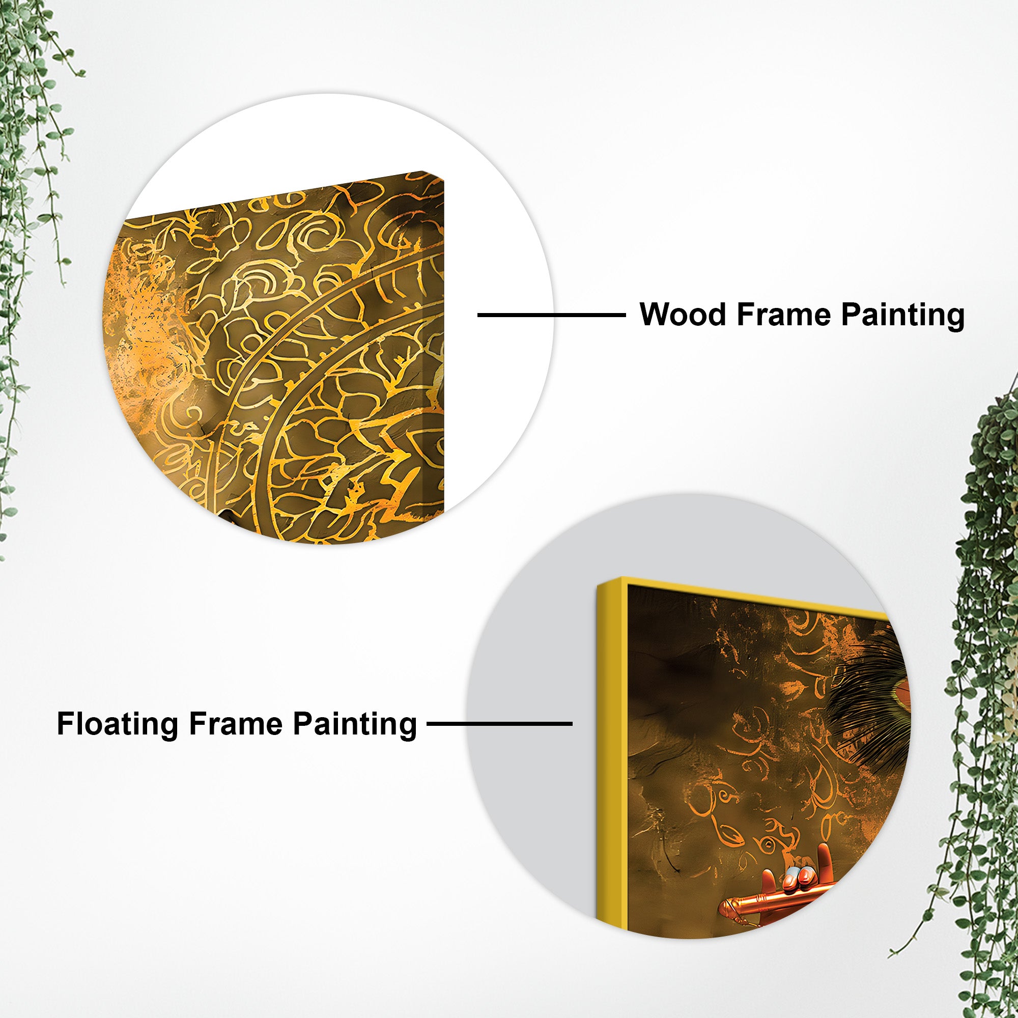 Artistic Lord Krishna Painting on Premium Canvas for Home