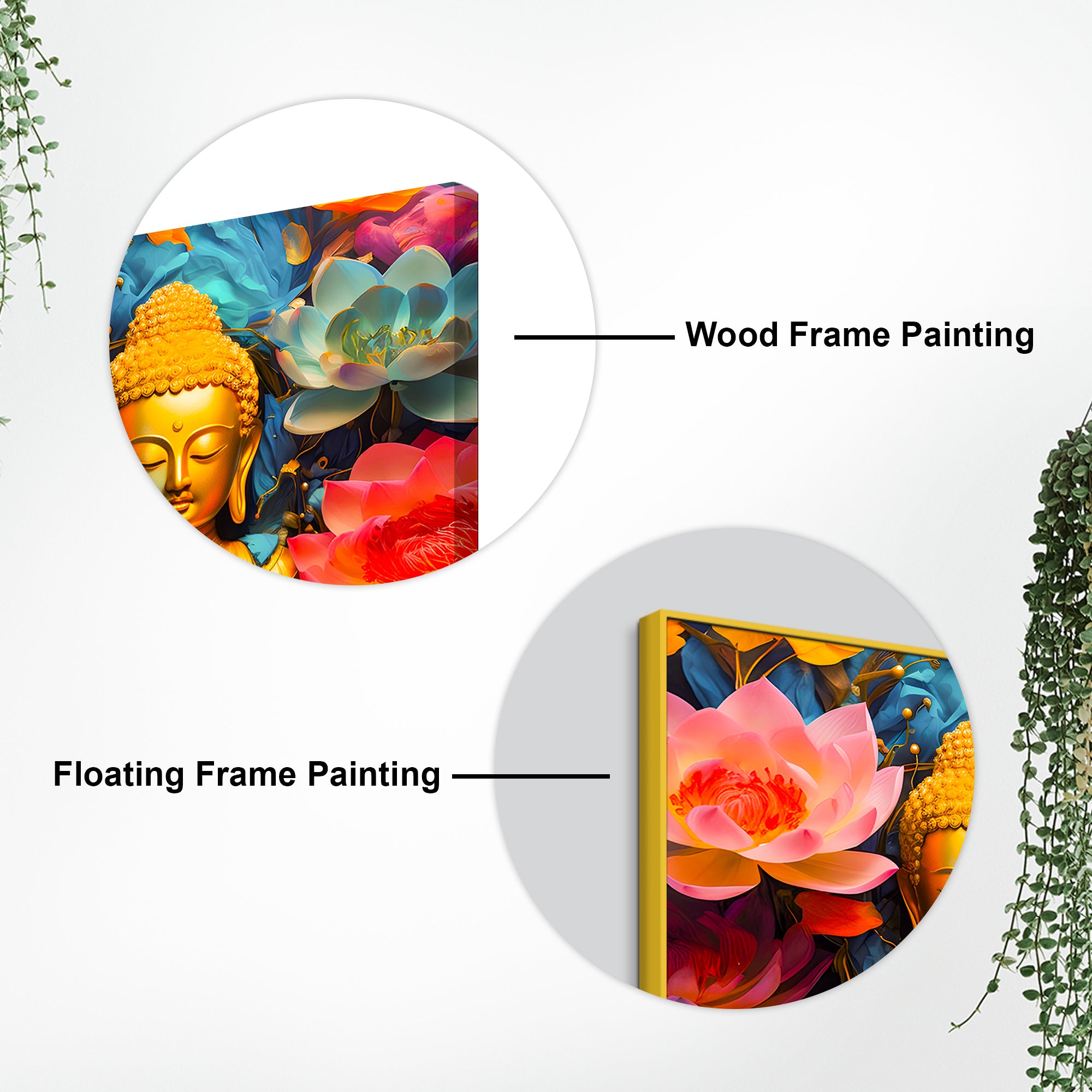 Artistic Zen Buddha Canvas Wall Painting Decor