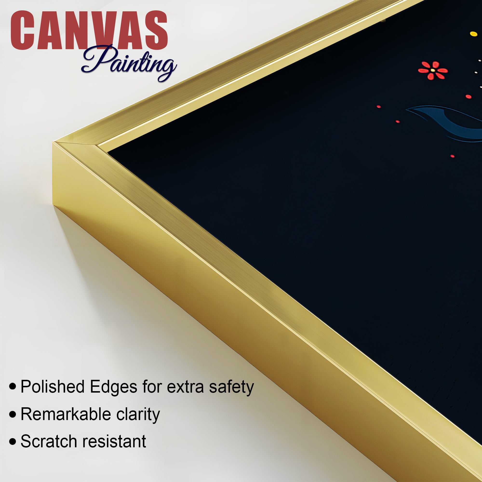 Auspicious Lord Shri Ganesh Sitted in the Dark Canvas Wall Painting – Contemporary Spiritual Wall Decor