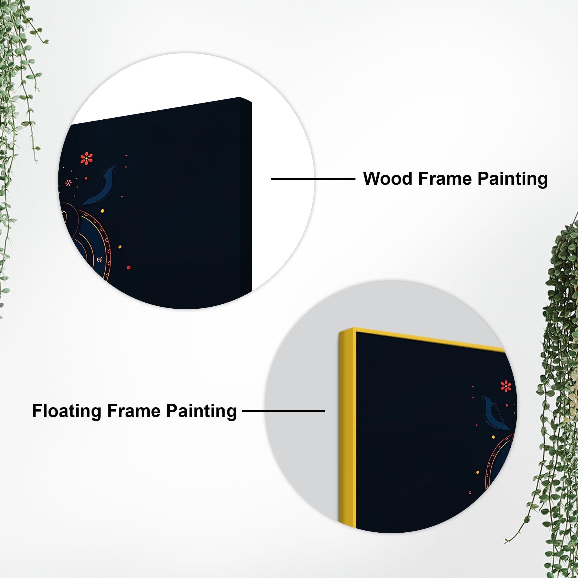 Auspicious Lord Shri Ganesh Sitted in the Dark Canvas Wall Painting – Contemporary Spiritual Wall Decor