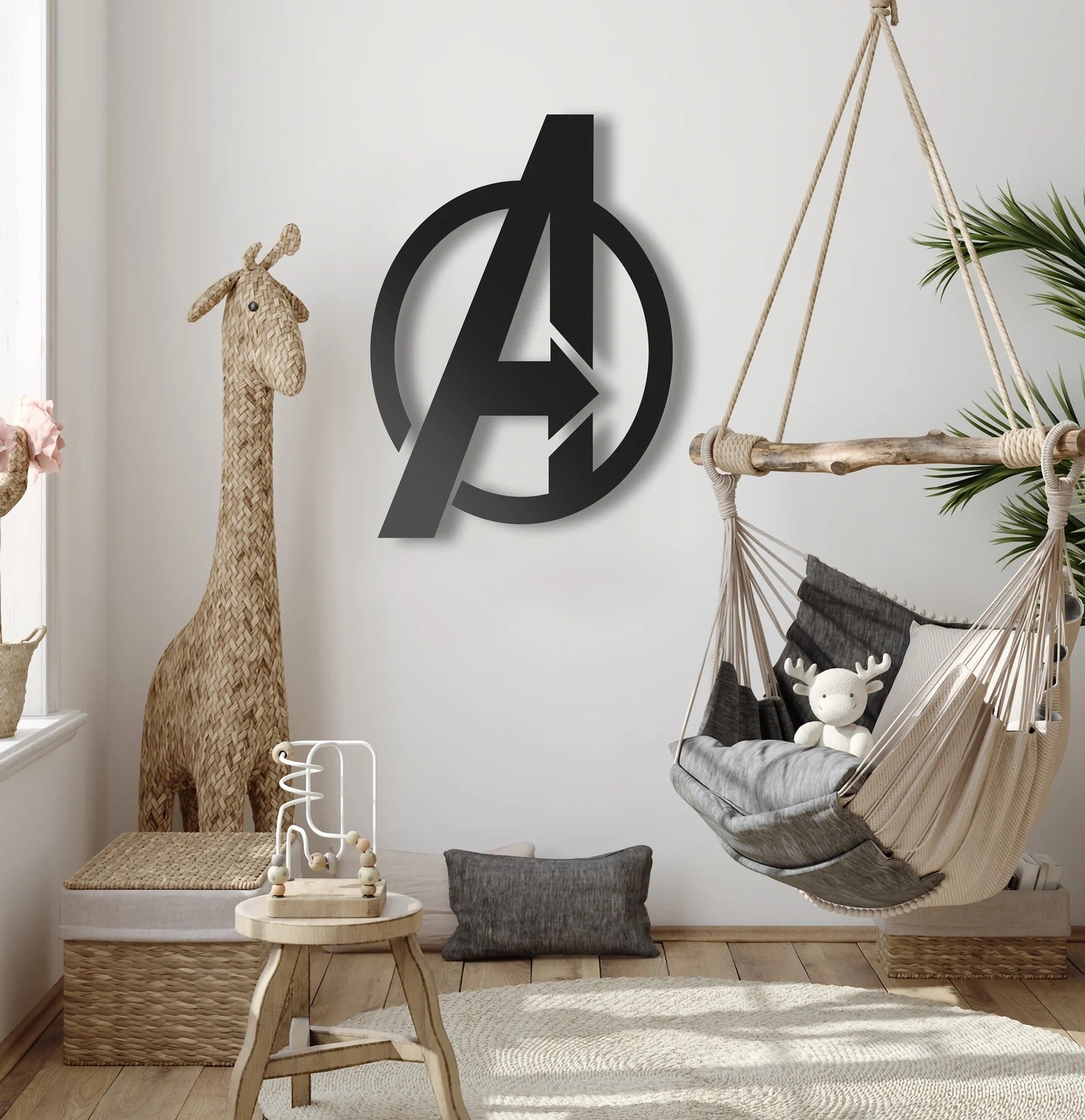 Avengers Sign Alphabet Word Art Metal Wall Artwork Decor