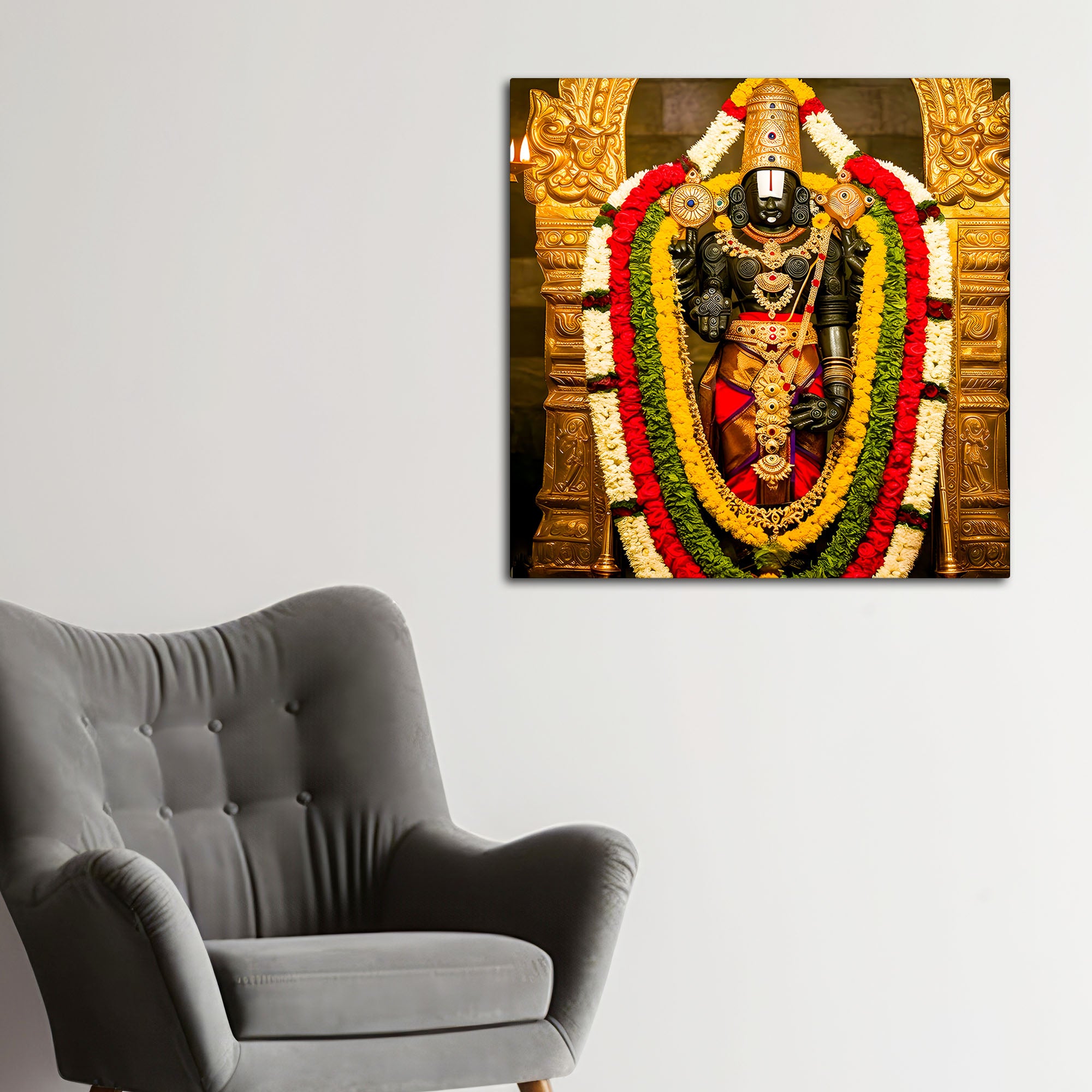 Balaji Wall Painting for Living Room, Pooja & Office