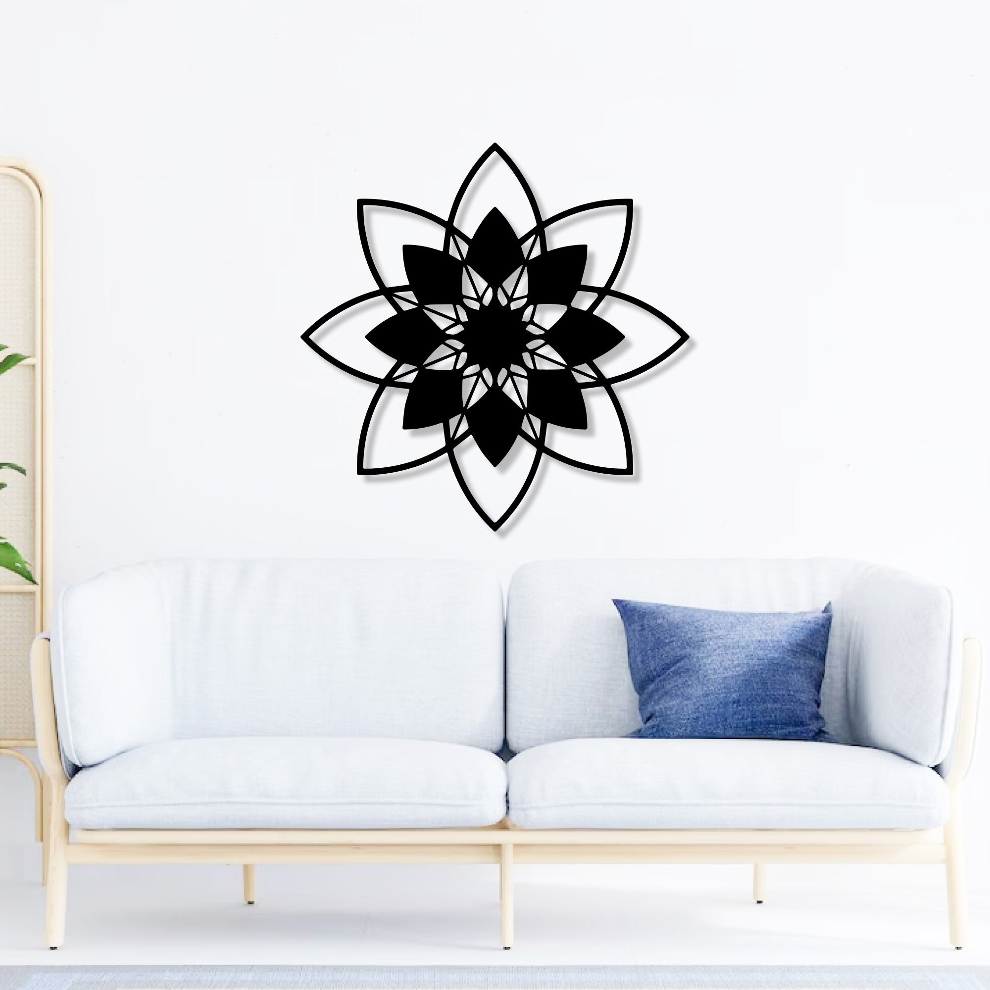 Beautiful Cosmic Design Floral Metal Art Wall Decor