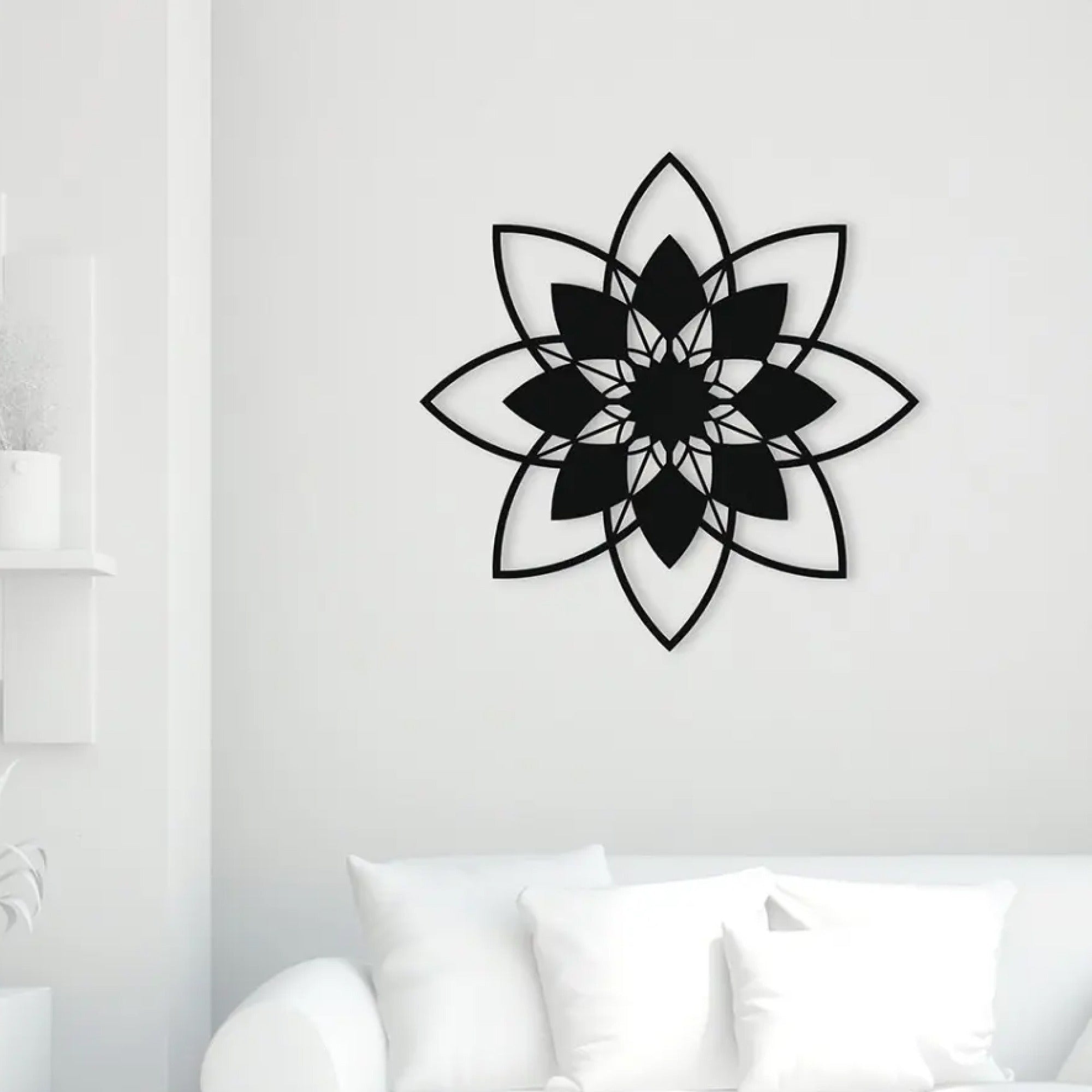 Beautiful Cosmic Design Floral Metal Art Wall Decor