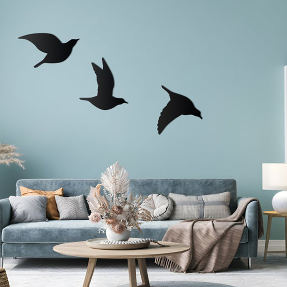Beautiful Flying Birds Metal Wall Art Modern Decor Artwork