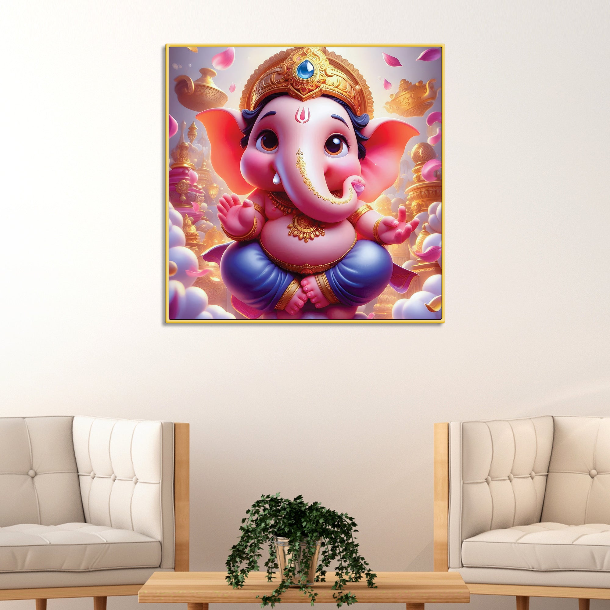 Beautiful Ganpati Bappa Painting