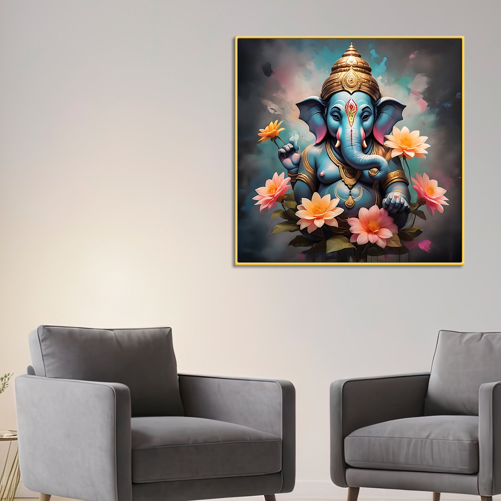 Beautiful Ganpati Bappa Wall Art Painting