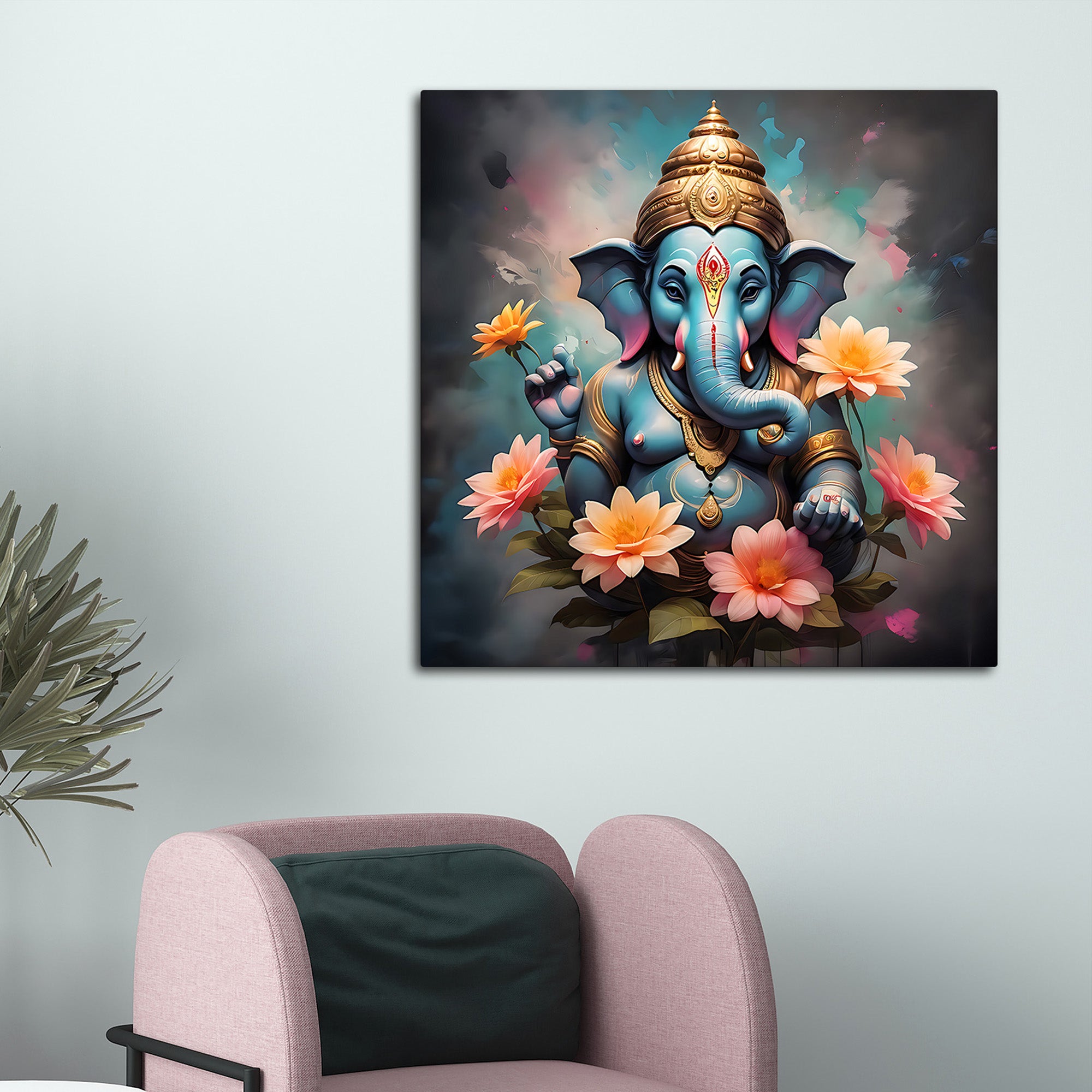 Beautiful Ganpati Bappa Wall Art Painting