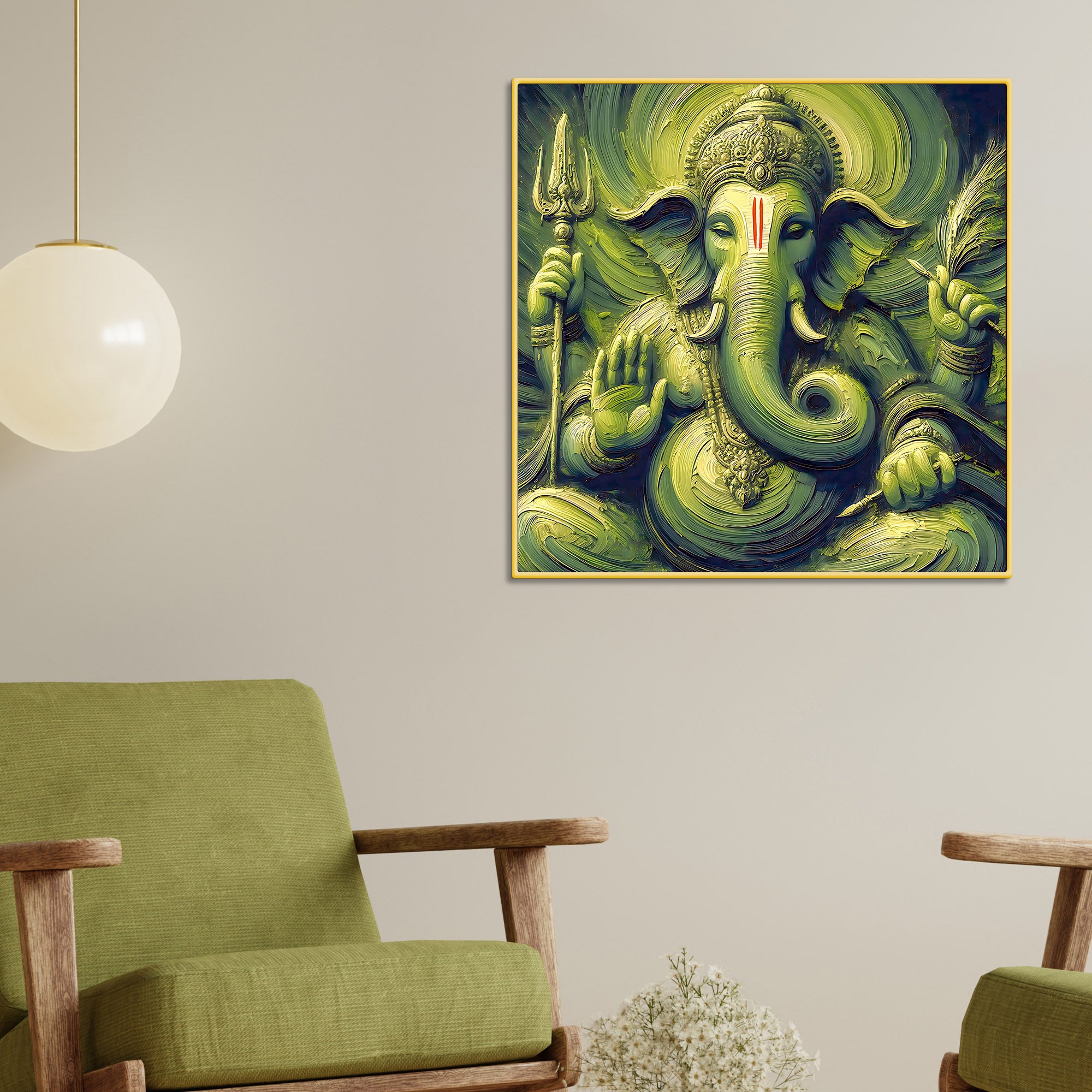 Beautiful Ganpati Bappa Wall Painting