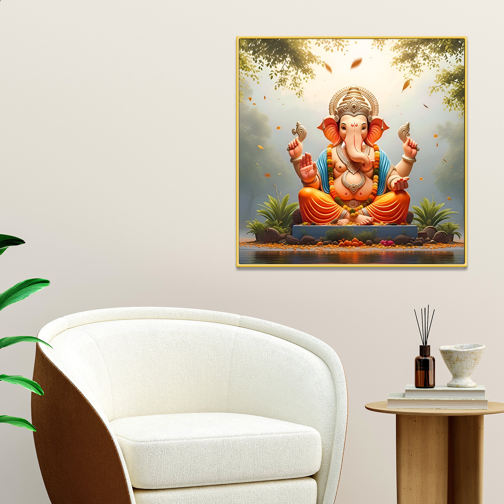 Beautiful Ganpati Wall Art Painting