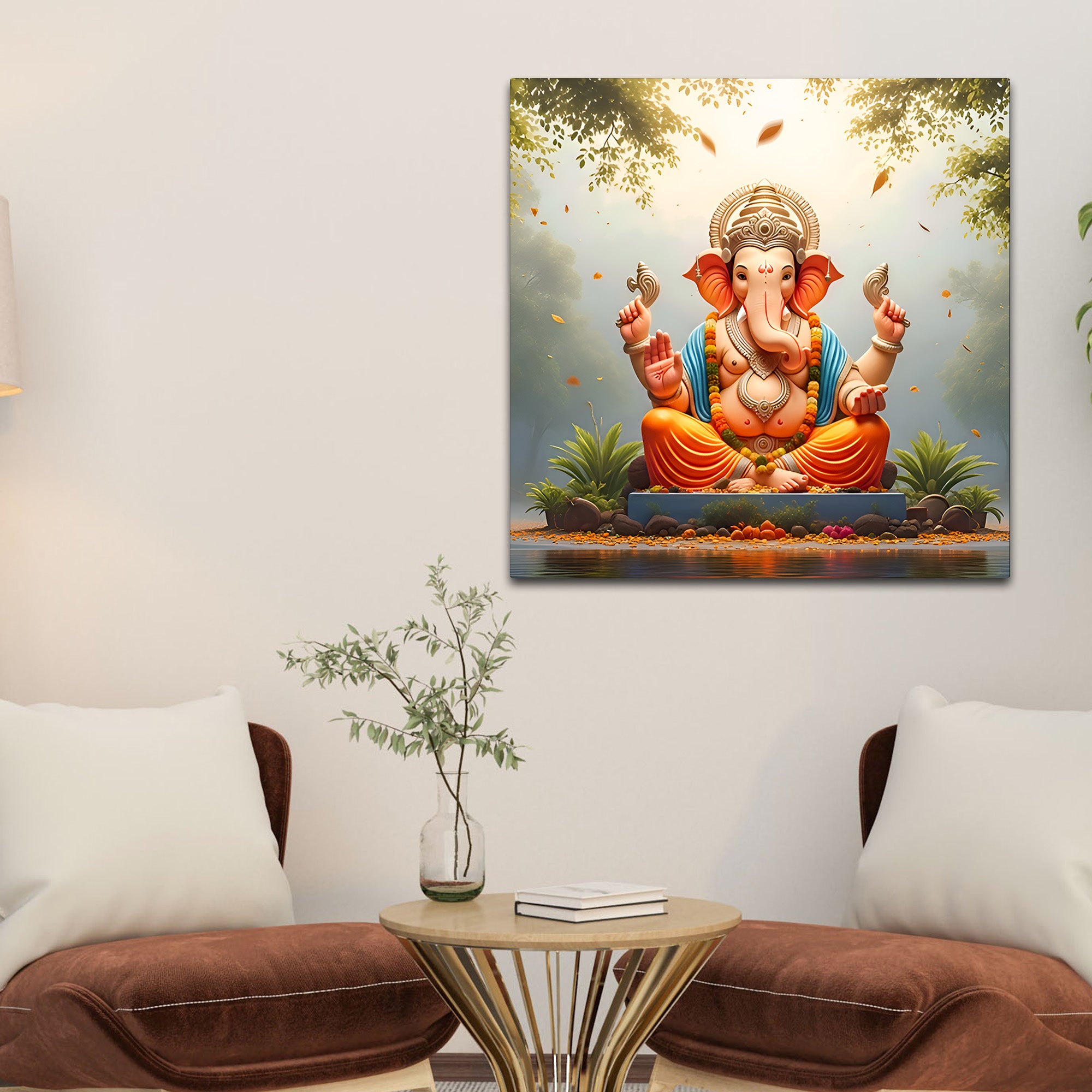 Beautiful Ganpati Wall Art Painting