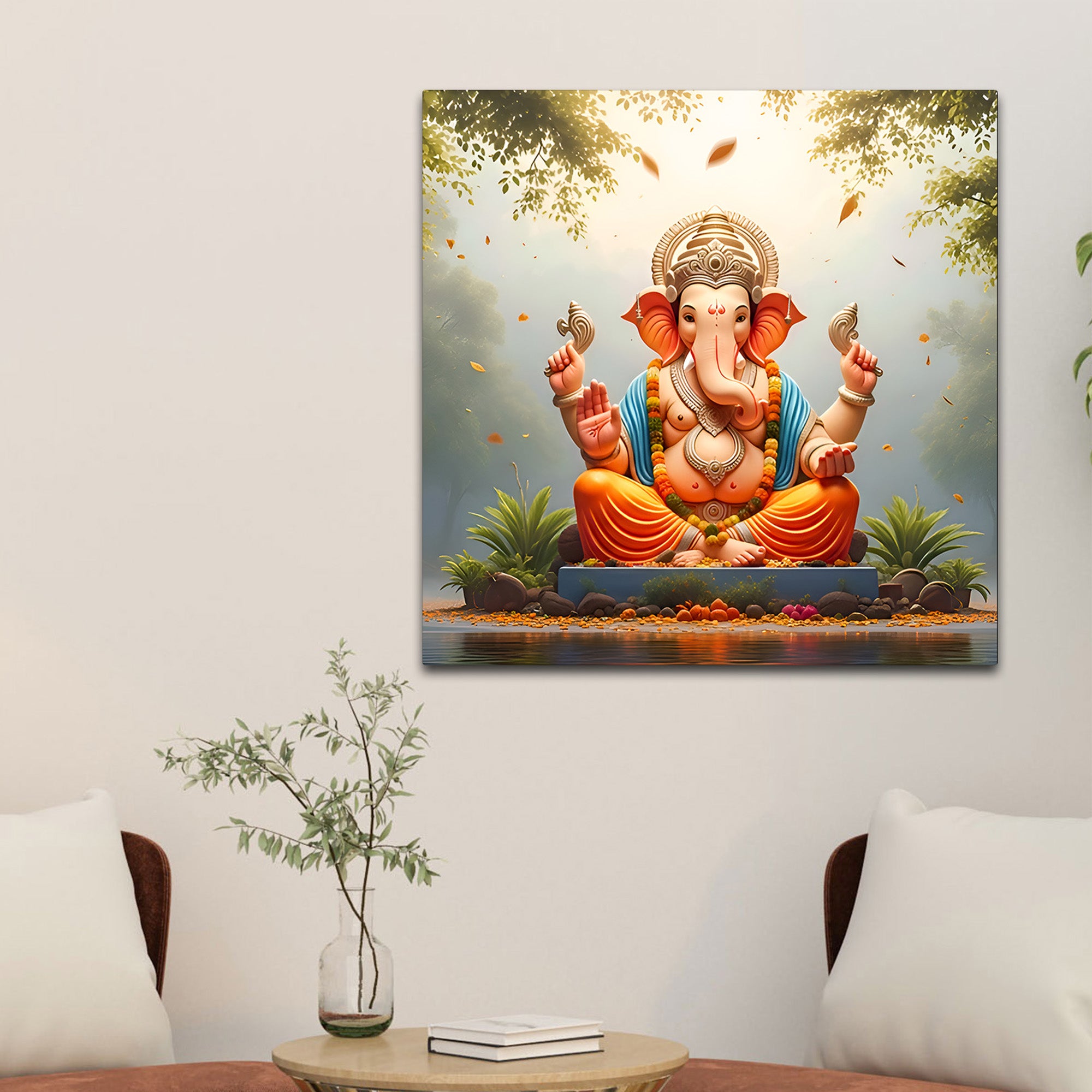 Beautiful Ganpati Wall Art Painting