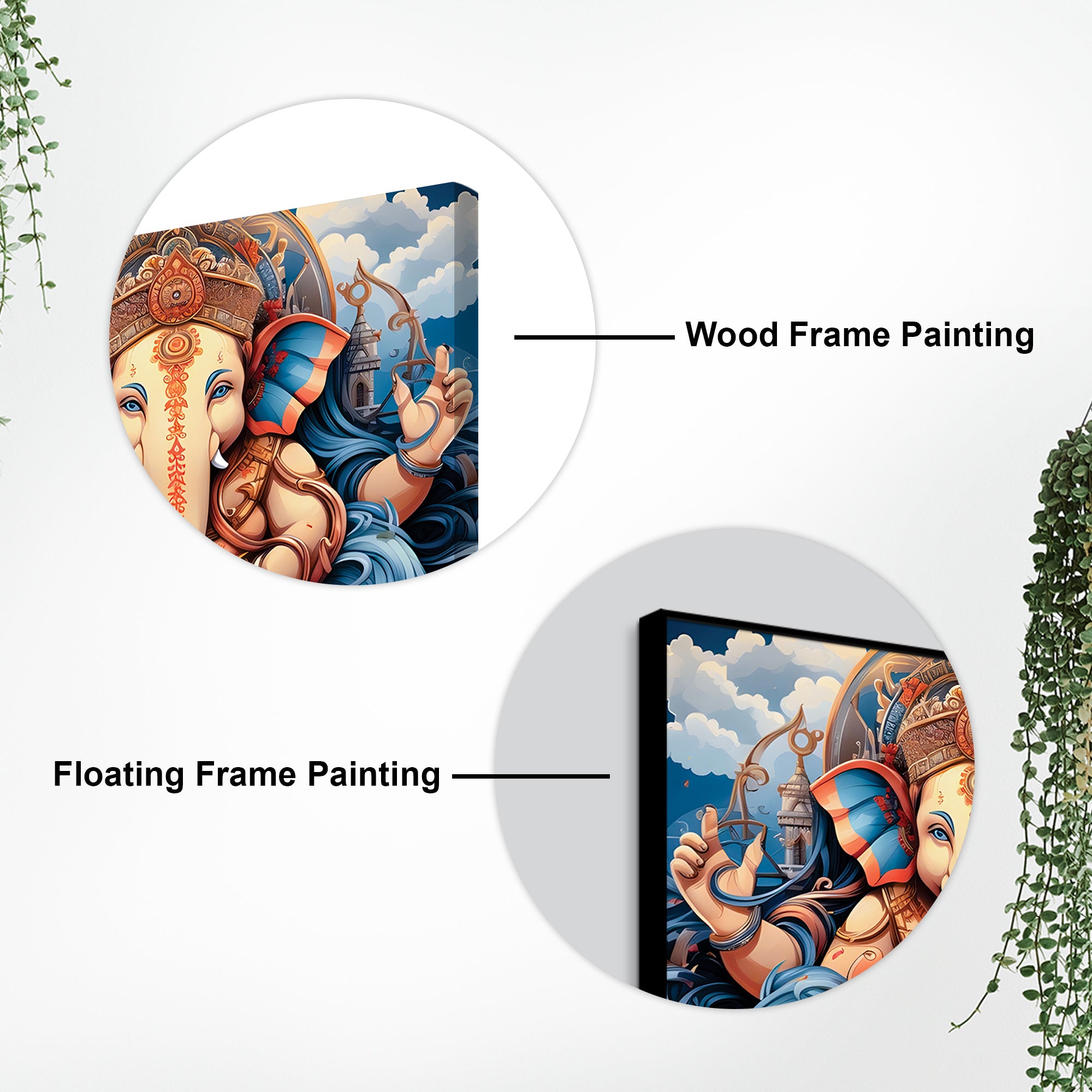 Beautiful Lord Ganesh Ji Canvas Art Painting