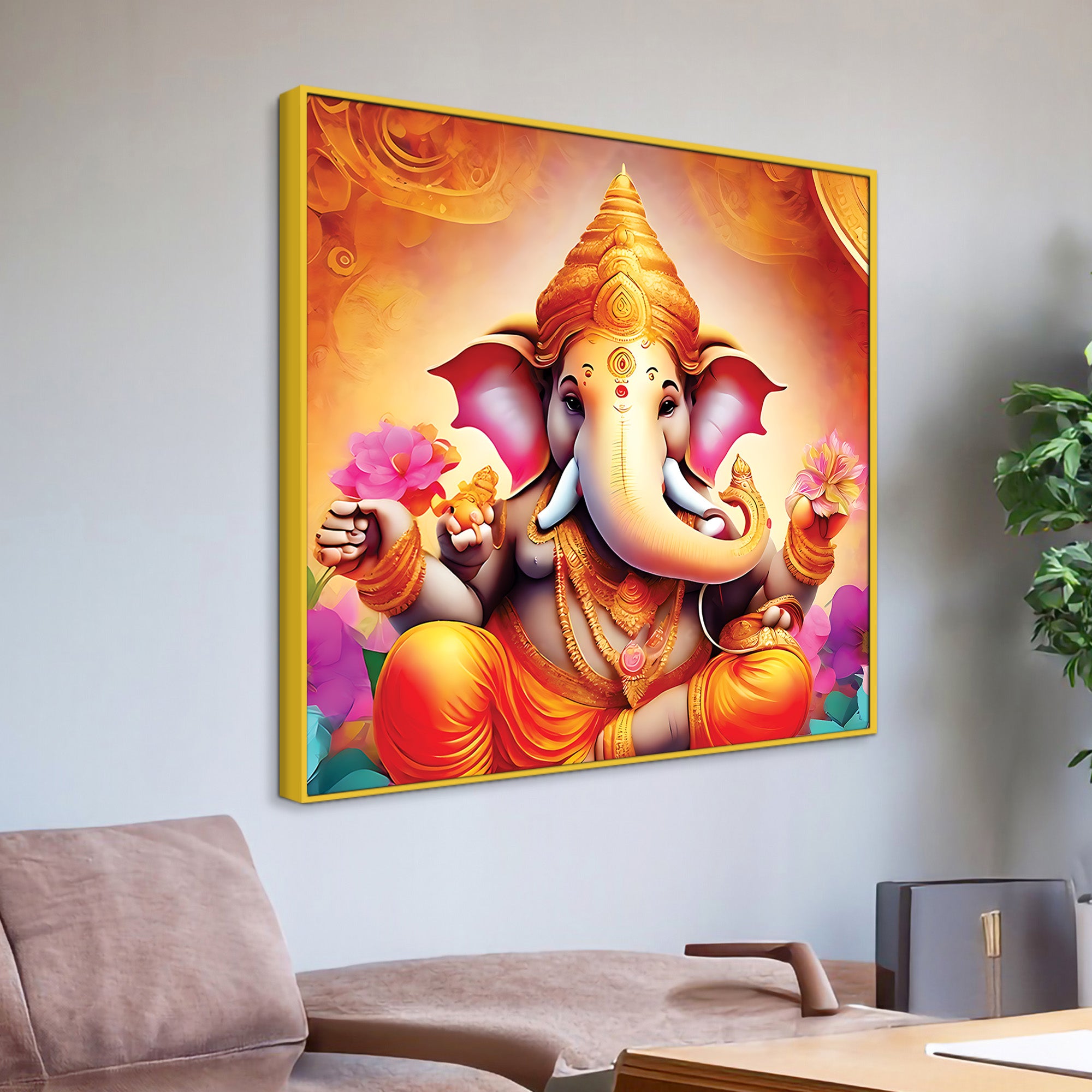 Beautiful Lord Ganesha Art Painting