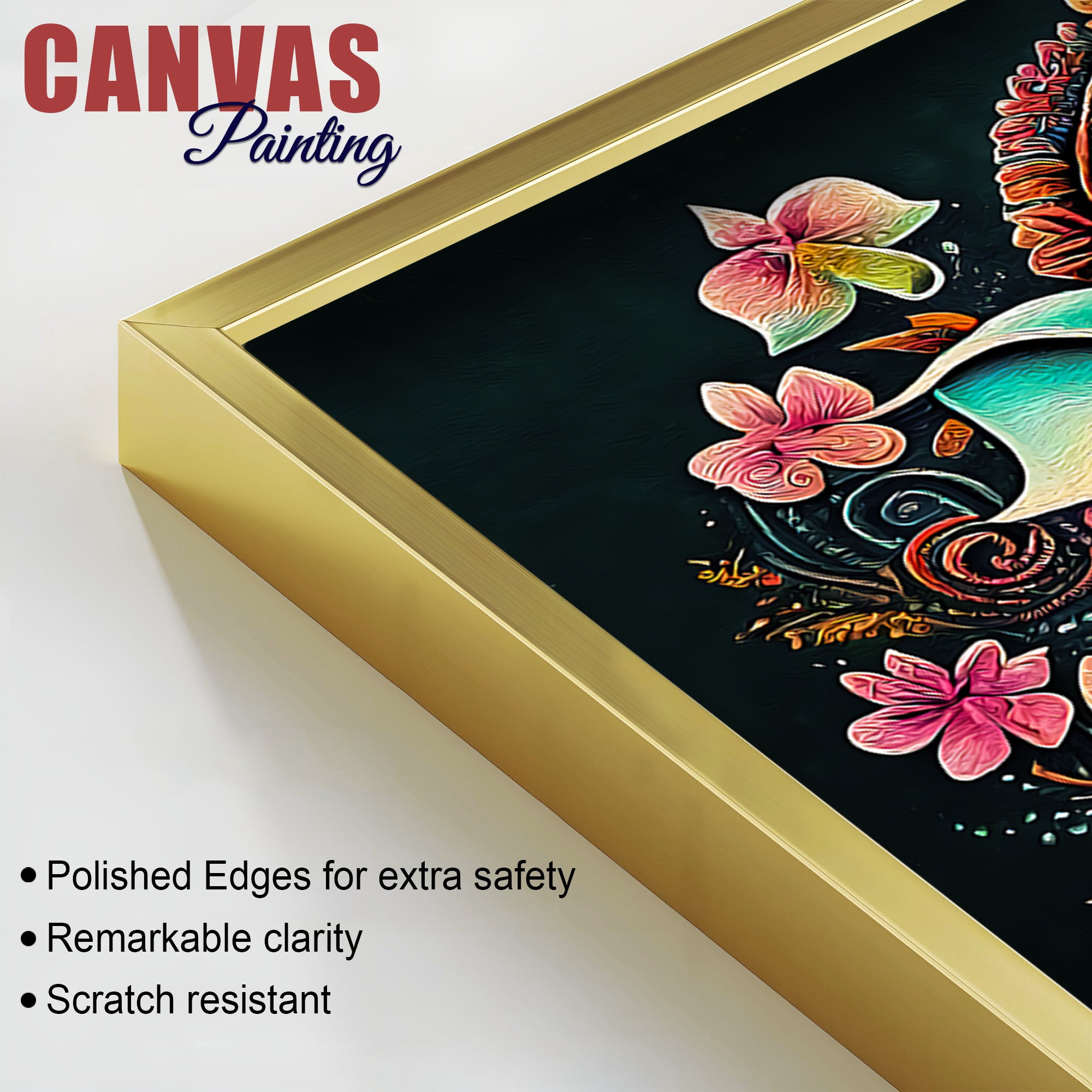 Beautiful Lord Ganesha Wall Painting