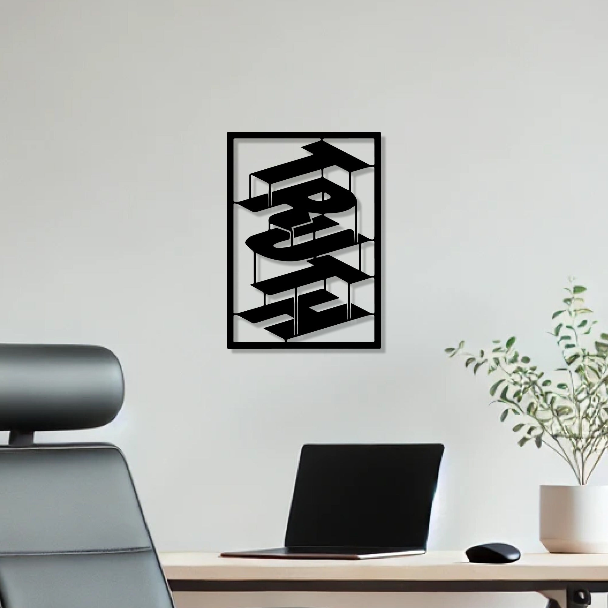 Beautiful Word Art Truth Text Design Metal Art Wall Decor