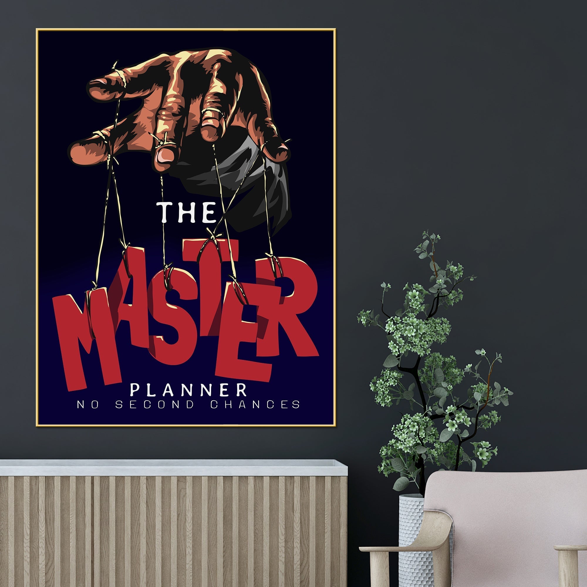 Best Plan Or No Plan Cotton Canvas Wall Painting