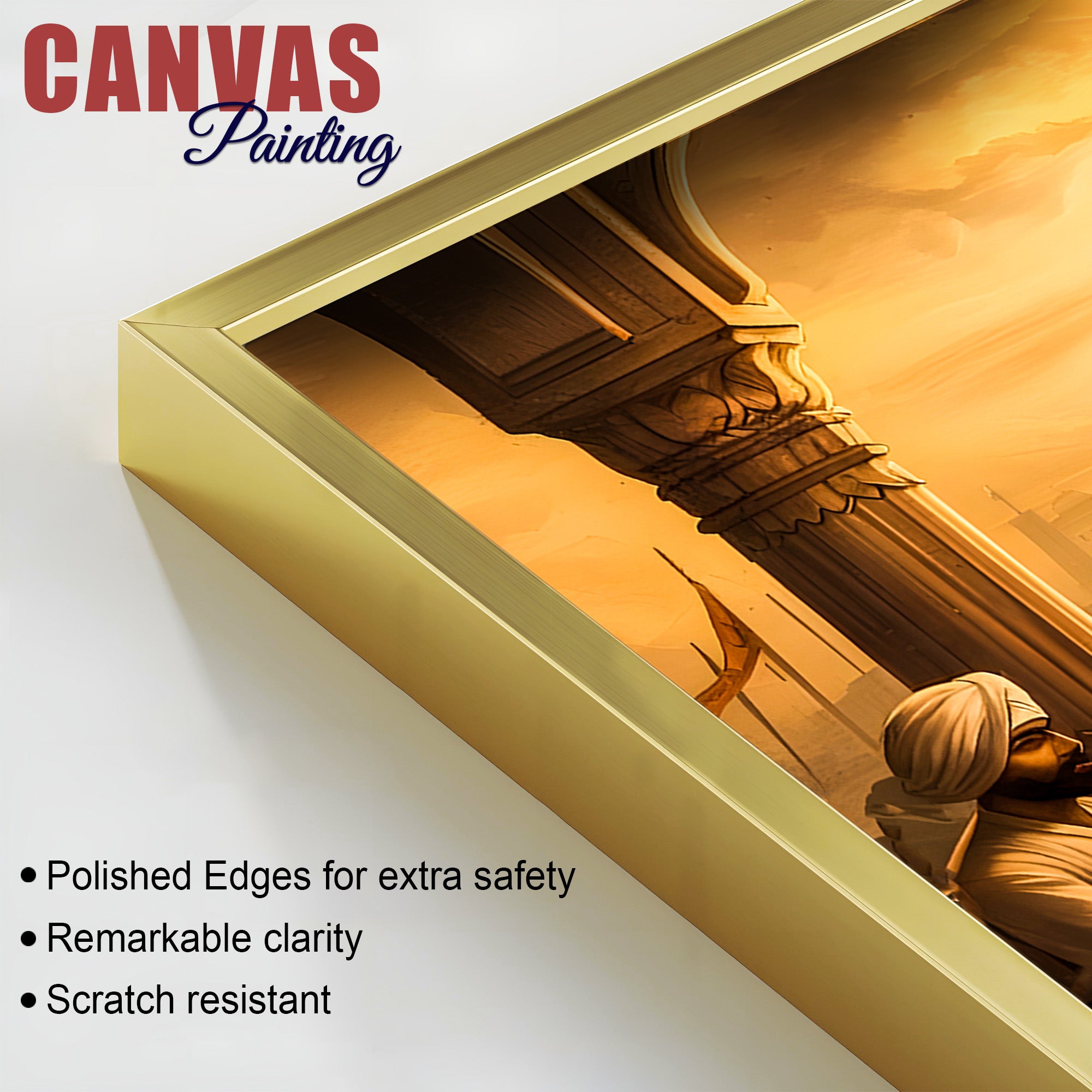 Blessed Sikh Guru Ji Canvas Spiritual Painting