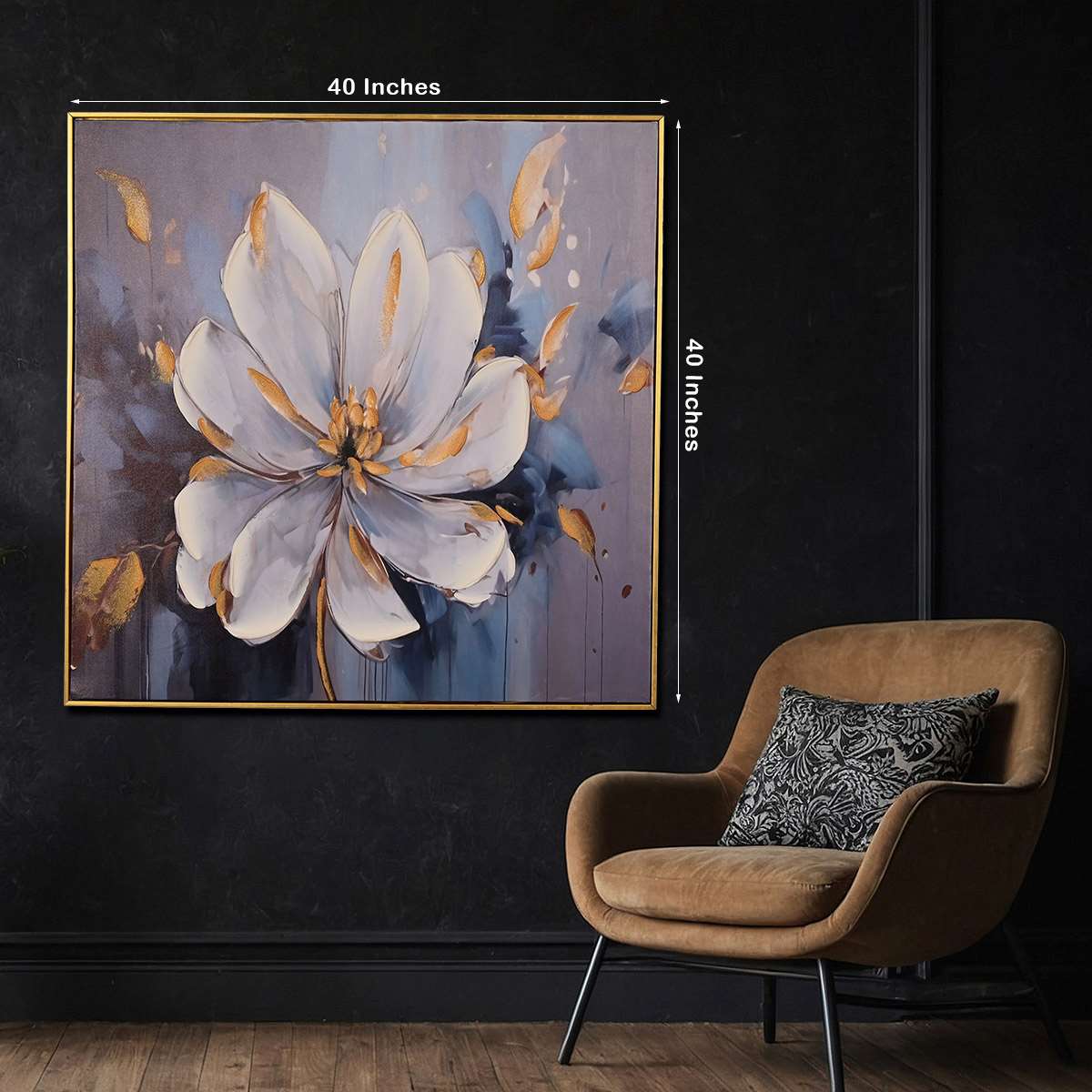Bloom of Spring Hand Painted Wall Painting with Floating Frame