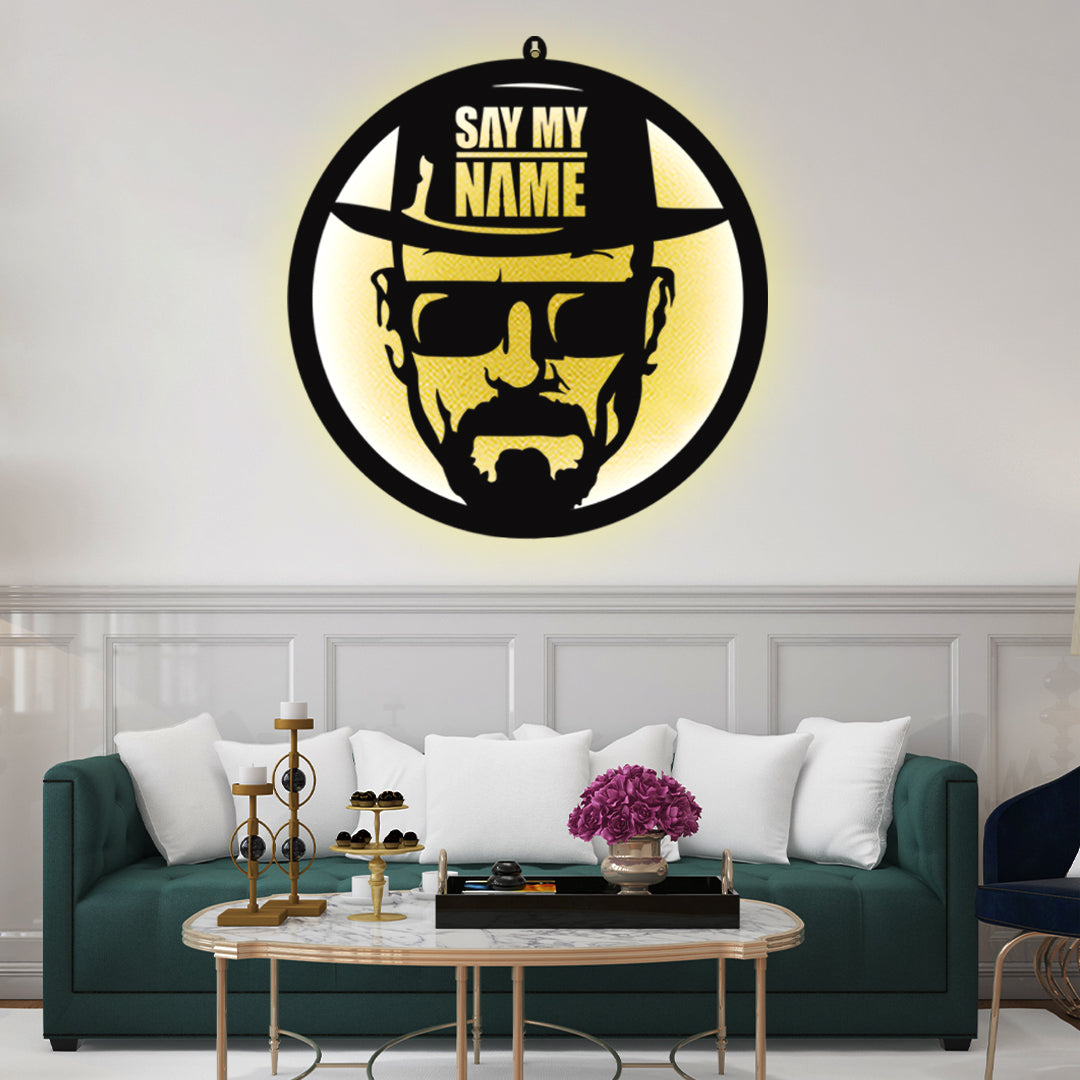 Breaking Bad LED Wall Art with Say My Name Design