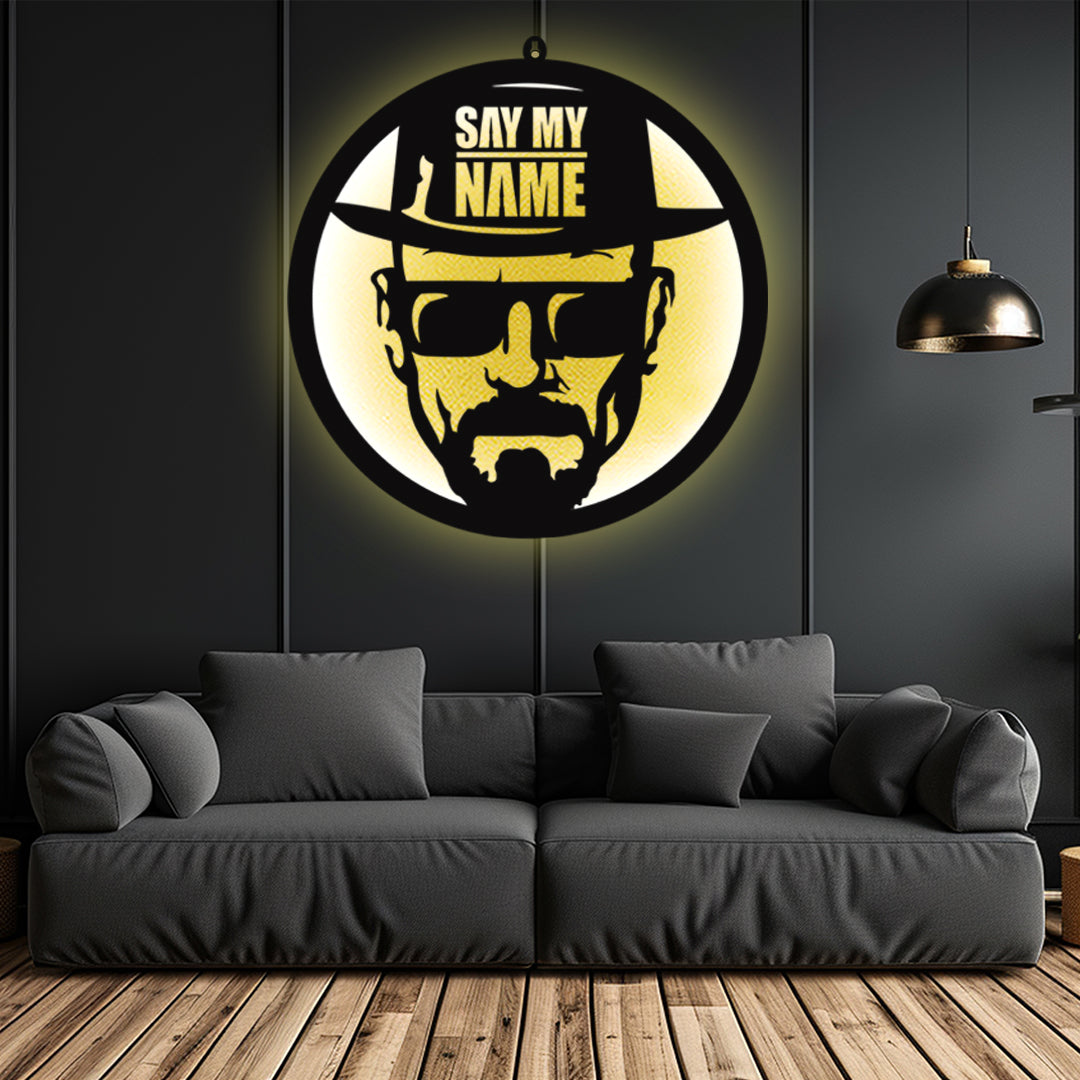 Breaking Bad LED Wall Art with Say My Name Design
