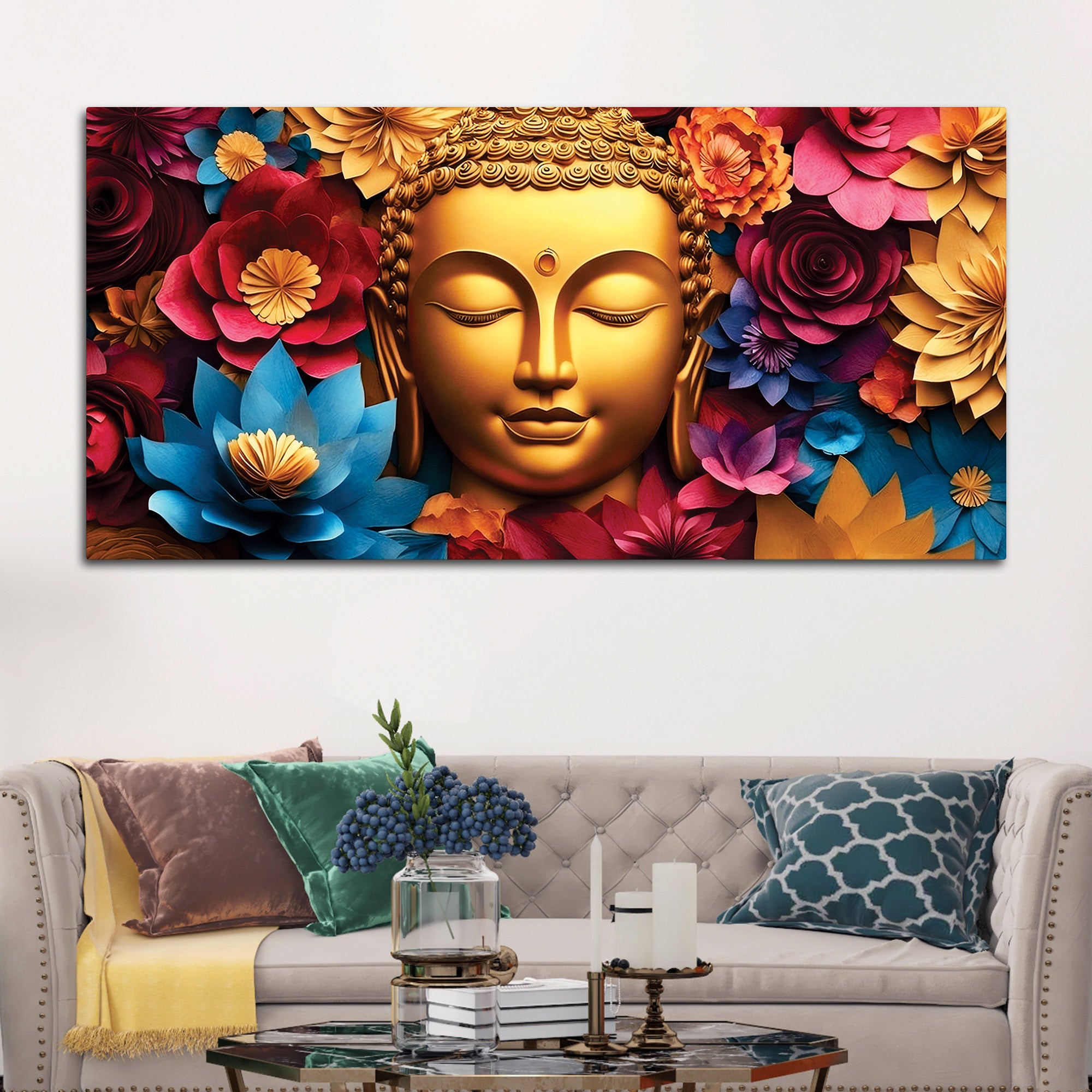 Buddha Aesthetic Painting for Living Room