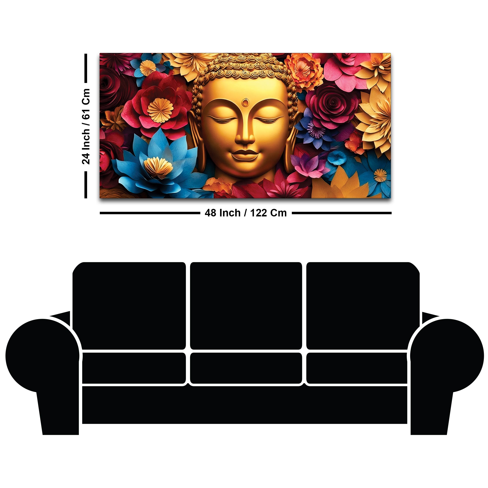 Buddha Aesthetic Painting for Living Room