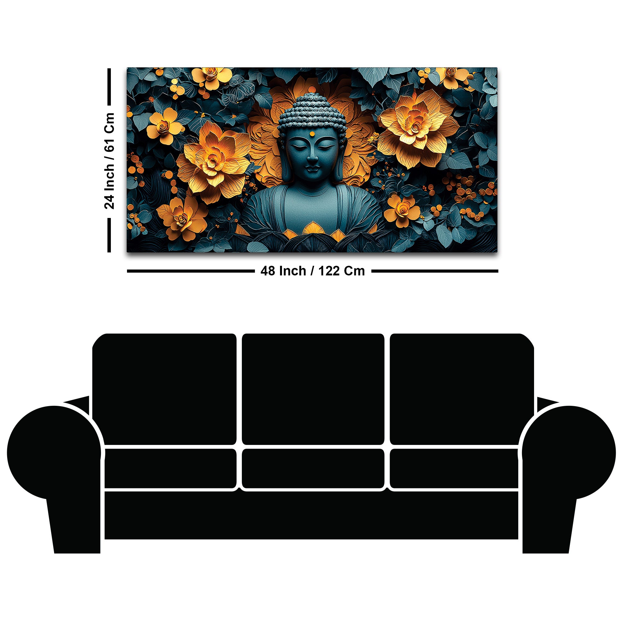 Buddha Artistic Vision Painting for Decor